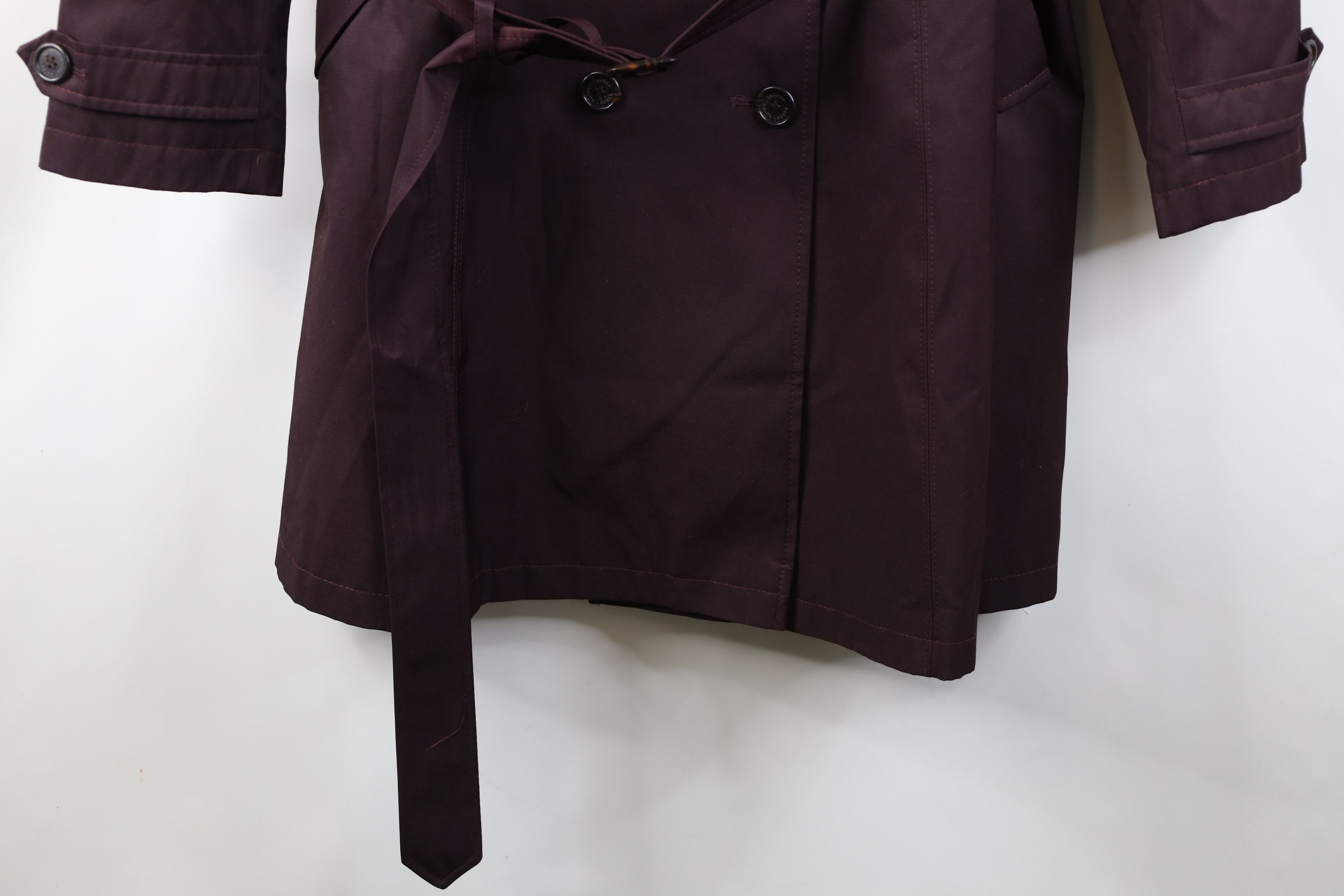 Polo Ralph Lauren Vintage Ralph Lauren Belted Trench Coat Rain Jacket Purple Size XXL / US 16-18 / IT 52-54 - 4 Thumbnail