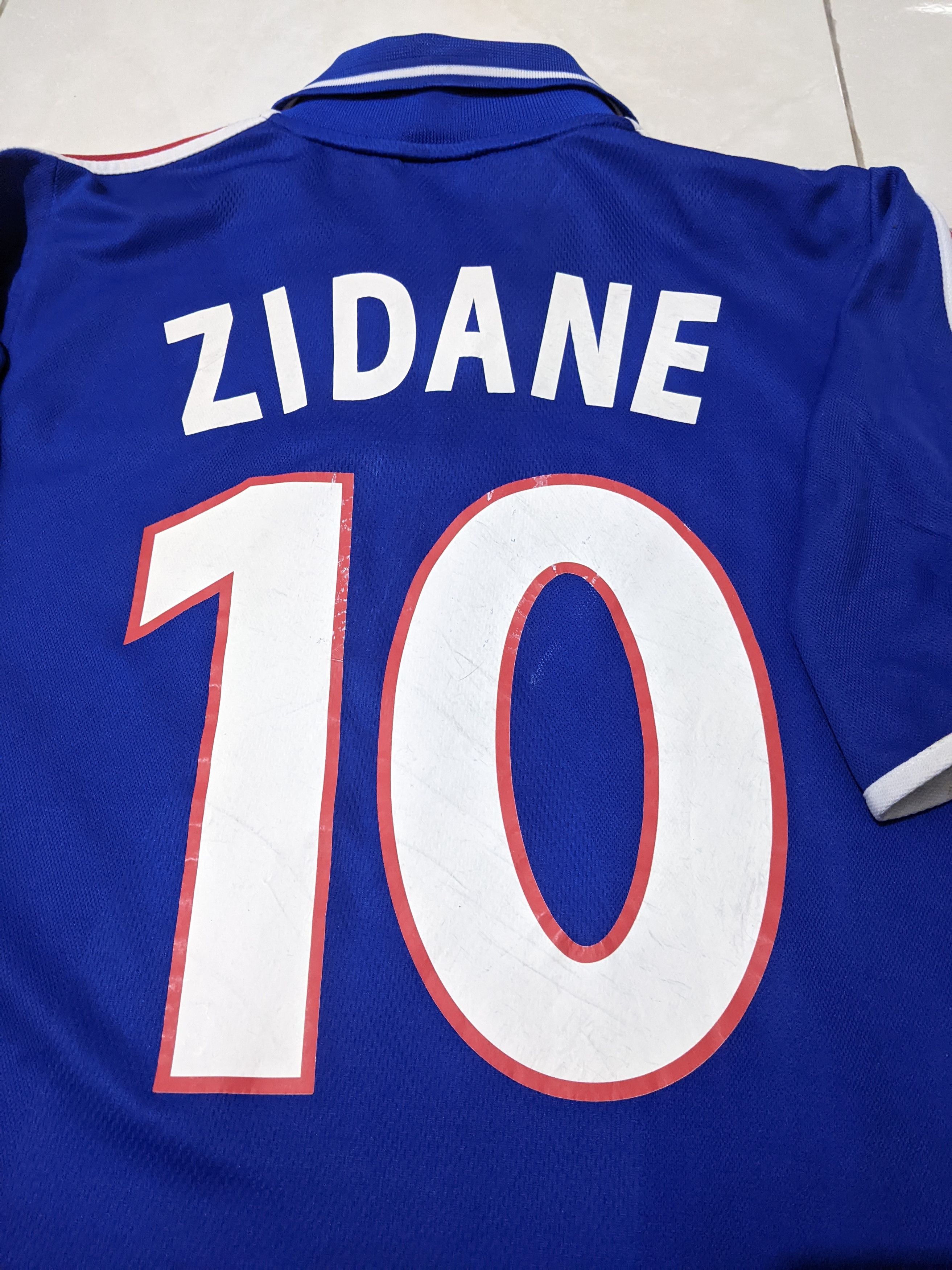 Adidas France euro 2000 home Zidane Jersey football shirt Size US L / EU 52-54 / 3 - 3 Thumbnail