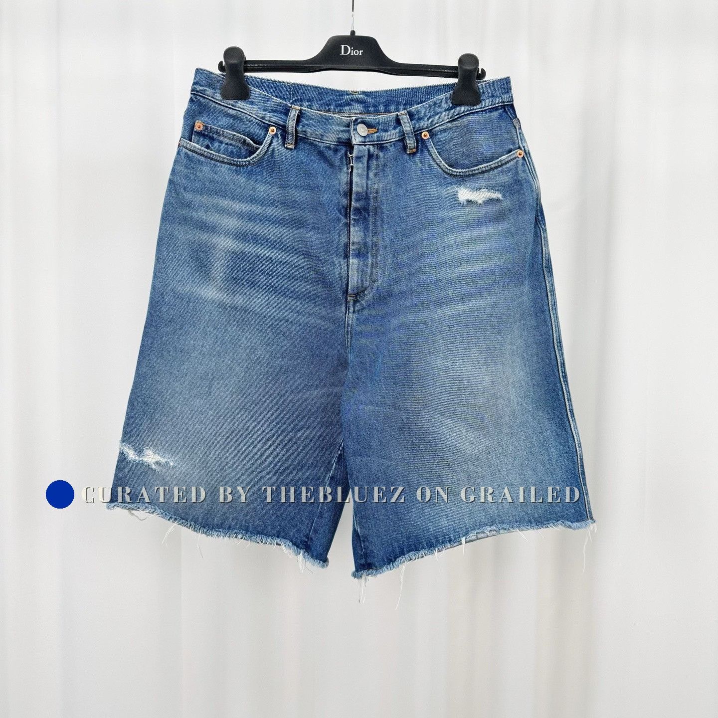 Maison Margiela Maison Margiela Distressed Denim Shorts Size US 32 / EU 48 - 1 Thumbnail