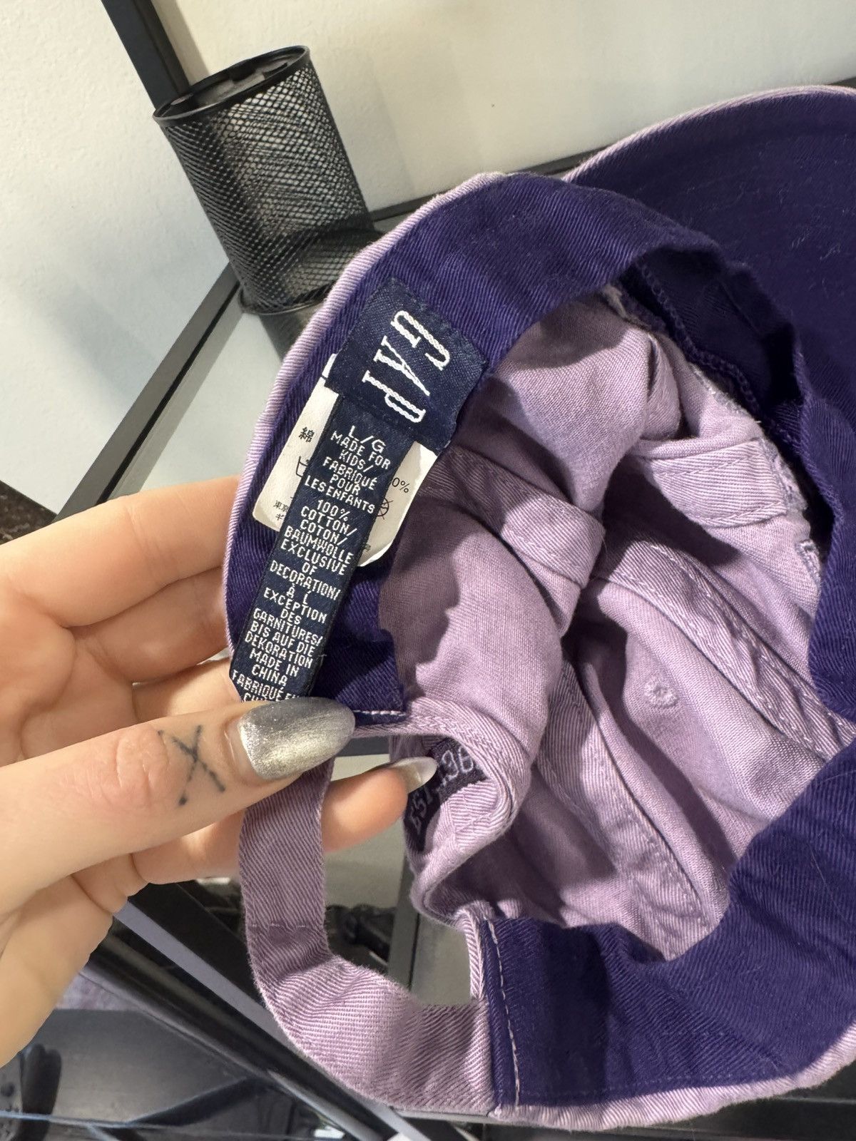 Gap GAP Purple Pink Baby Hat Vintage Classic Logo Size ONE SIZE - 3 Thumbnail