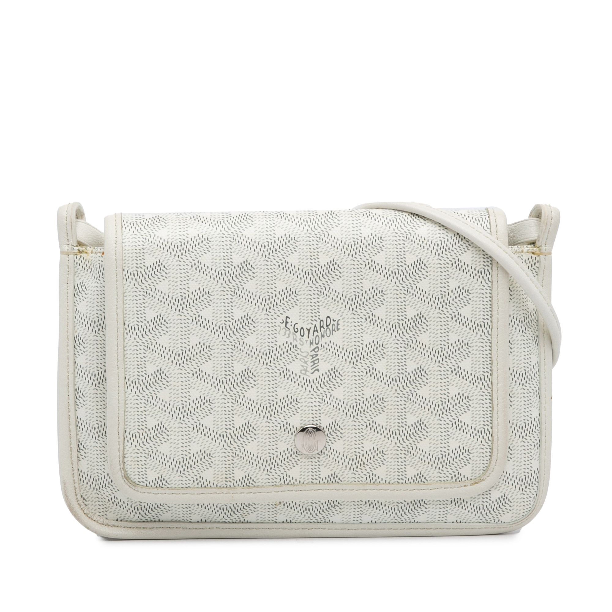 image of Goyard Goyardine Plumet Crossbody in White, Women's