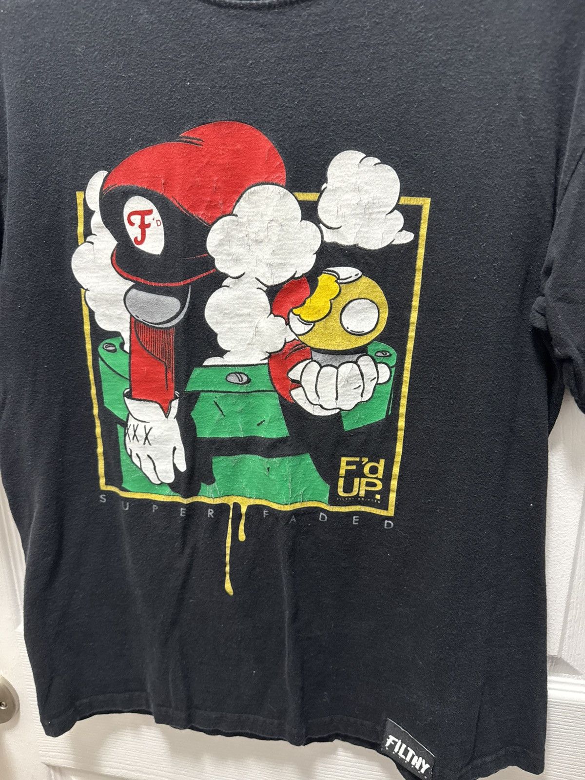 F1lthy Ware Filthy Mario Mushroom F'D Up Humor Skate Shirt Size US M / EU 48-50 / 2 - 2 Thumbnail