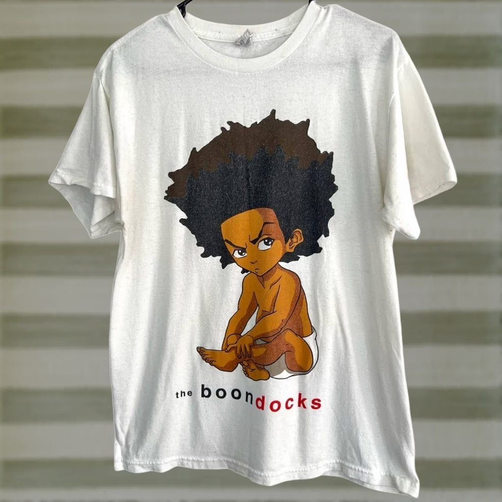 Swims VINTAGE The Boondocks Biggie Cartoon Network Adult Swim TV Show Y2K SZ MEDIUM Shirt Mens M White Alstyle Size US M / EU 48-50 / 2 - 1 Thumbnail