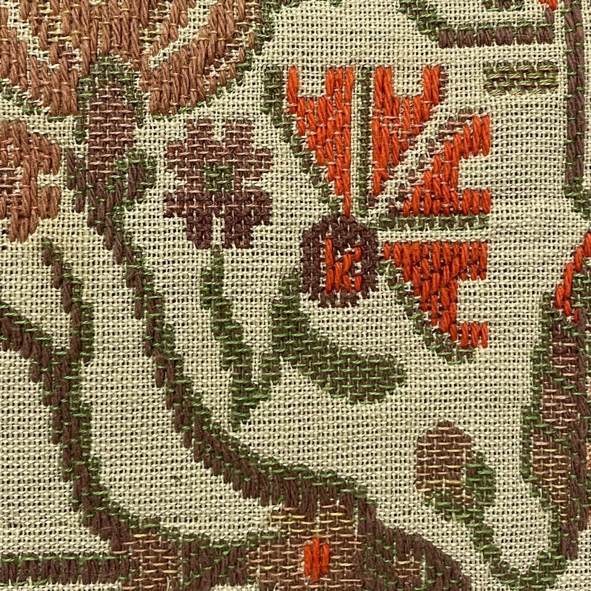 Other Vtg MoD NEEDLEPOINT Clutch Orange HandBag FLORAL Purse Size ONE SIZE - 3 Thumbnail