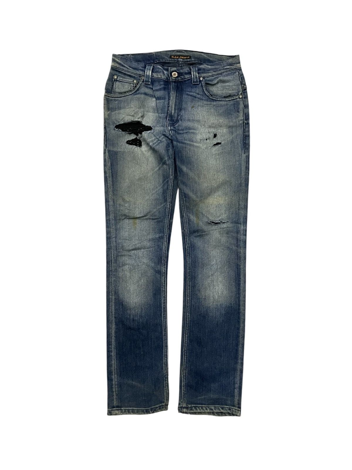 Nudie Jeans 2000s NUDIE JEANS CO SKINNY JEANS WASHABLE DISTRESSED JEANS Size US 29 - 2 Thumbnail