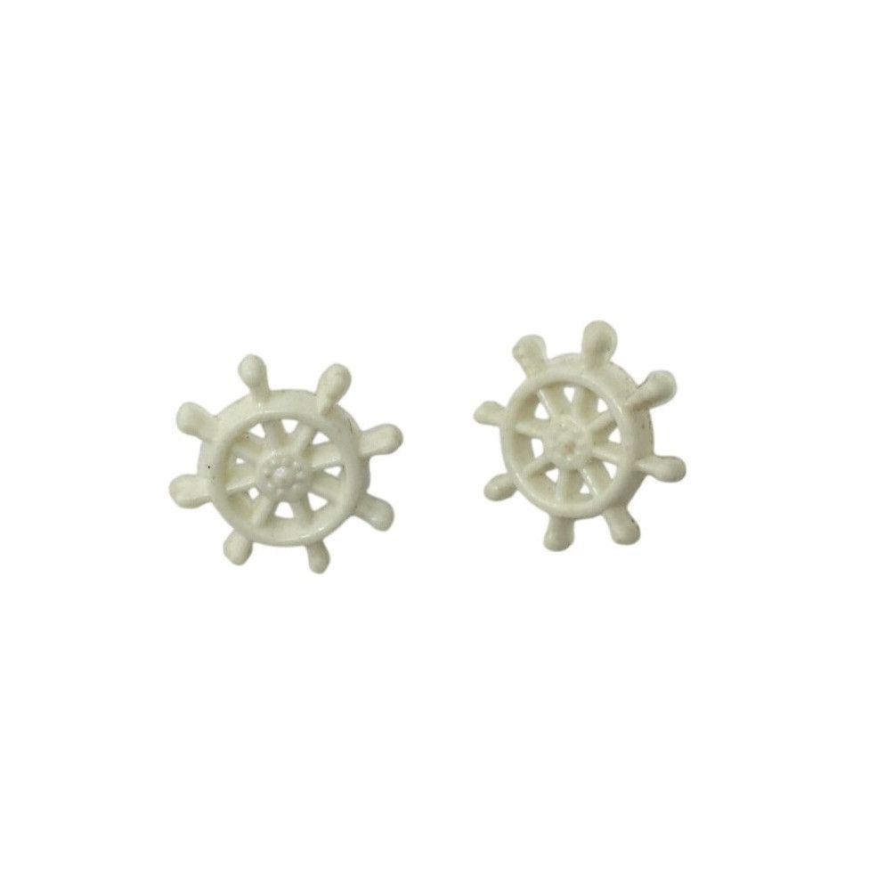 Other Womens White Ship Wheel Earrings Size ONE SIZE - 1 Thumbnail