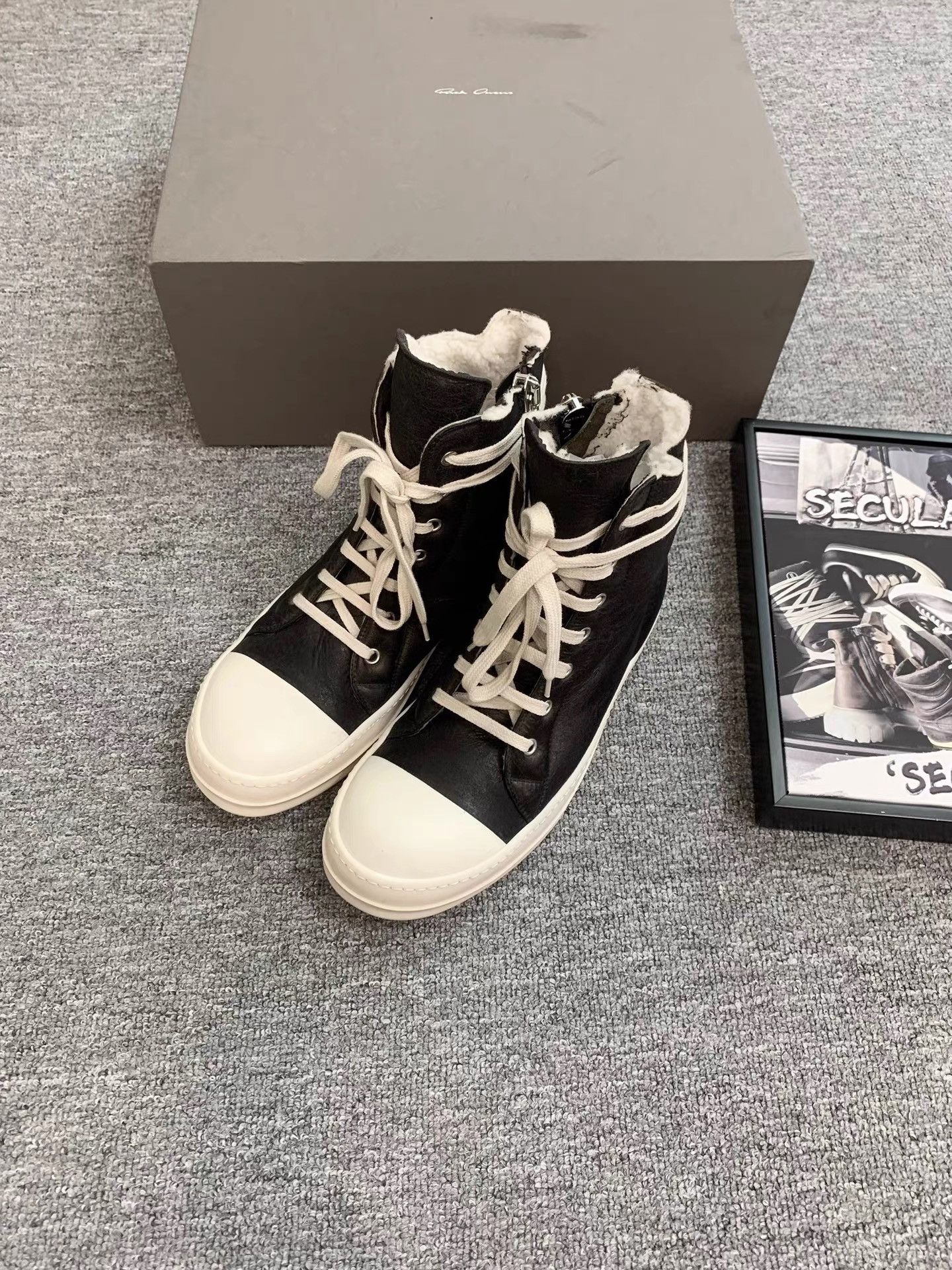 Rick Owens Rick Owens 17FW Mainline Leather Ramones K34 Size US 6 / EU 39 - 3 Thumbnail