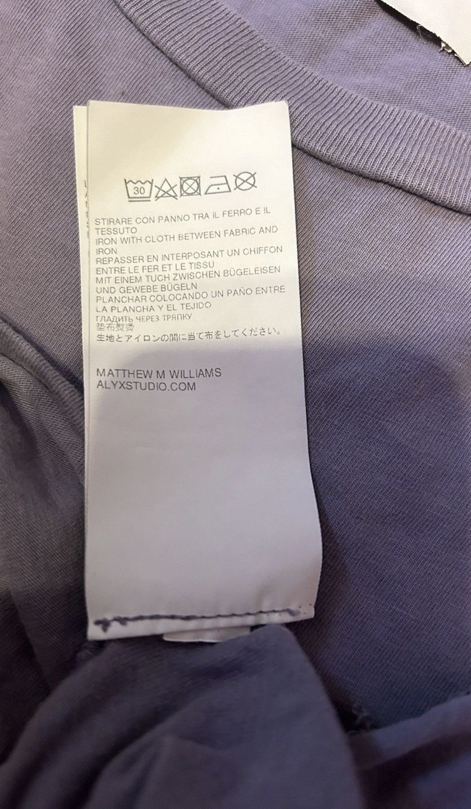 1017 ALYX 9SM 1017 ALYX 9SM archived purple long sleeve tee Size US L / EU 52-54 / 3 - 4 Thumbnail
