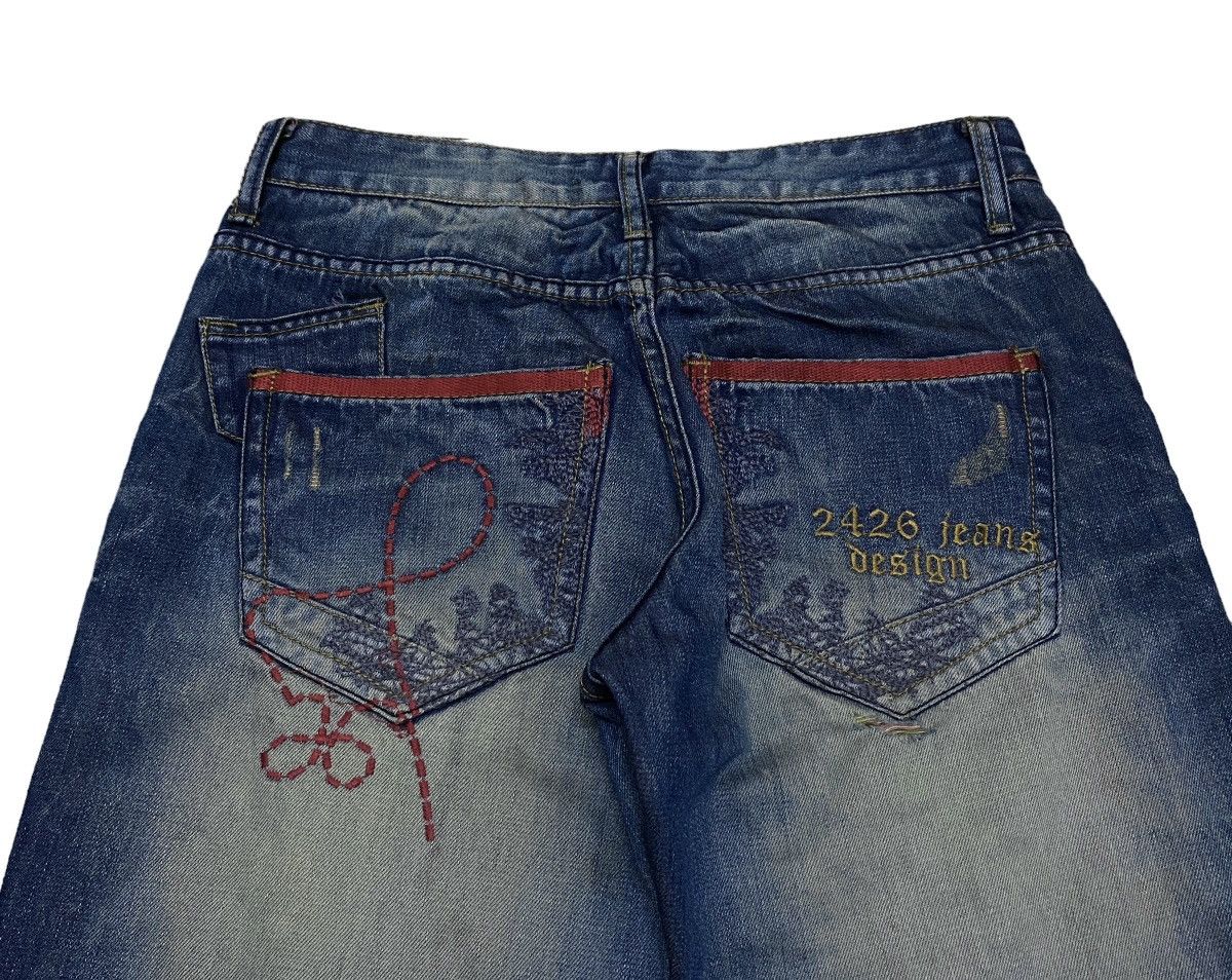 If Six Was Nine Rare Design Vintage Japanese Brand 2426 Jeans 2000s Size US 31 - 4 Thumbnail