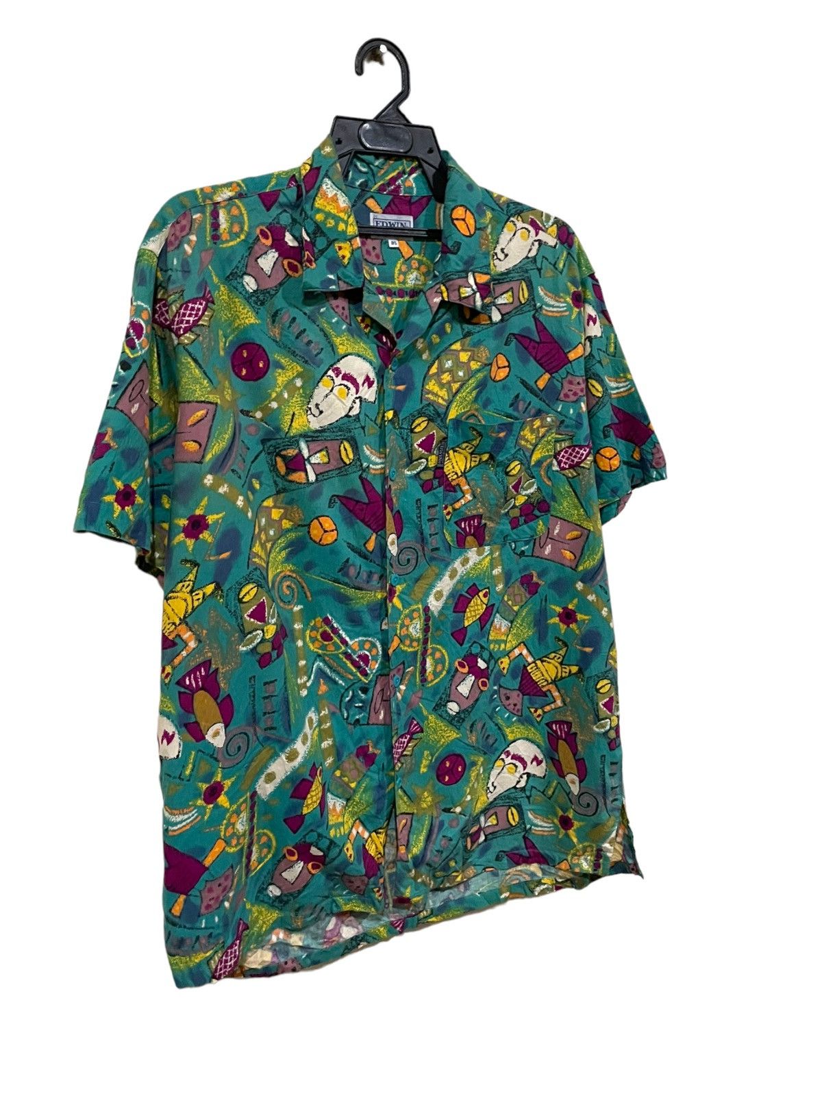 Art Comes First Edwin 80s Art AOP For Sensitive Age Production Shirts Size US XL / EU 56 / 4 - 4 Thumbnail