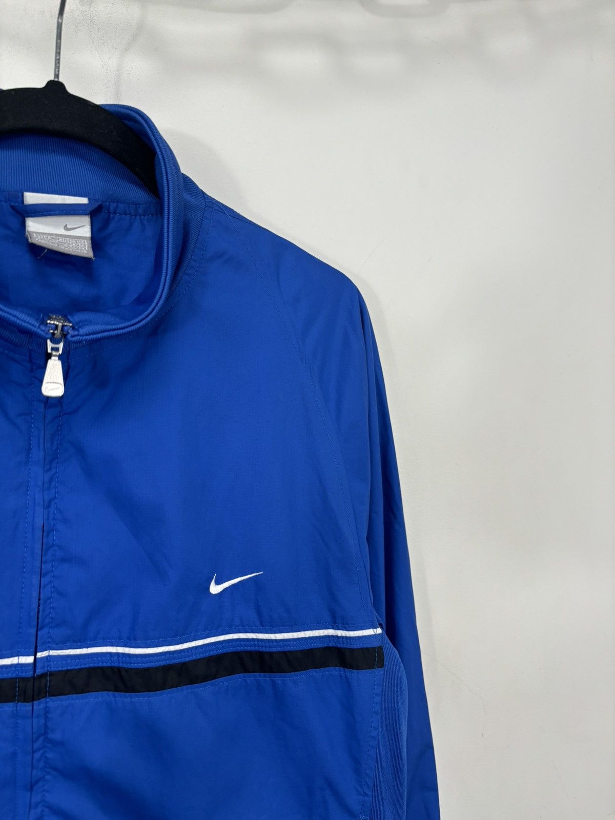Nike Vintage Nike Y2K Blue Retro Hype Full Zip Track Jacket Size US L / EU 52-54 / 3 - 5 Thumbnail