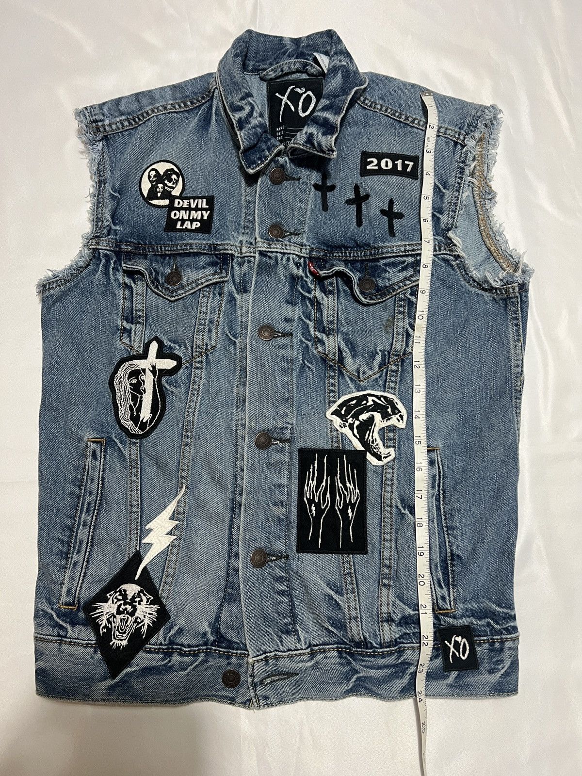 Levi's Levi’s x The Weeknd Starboy Denim Jean Vest XO Size US S / EU 44-46 / 1 - 6 Thumbnail