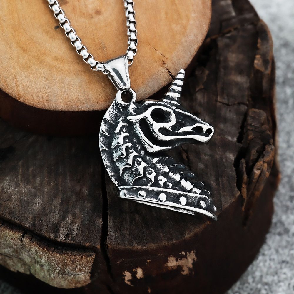 Jewelry × Vintage Unicorn Viking Necklace Size ONE SIZE - 1 Thumbnail
