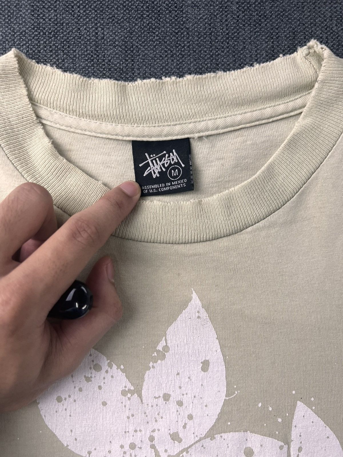 Stussy Stussy Beige Flower print Size US M / EU 48-50 / 2 - 6 Thumbnail