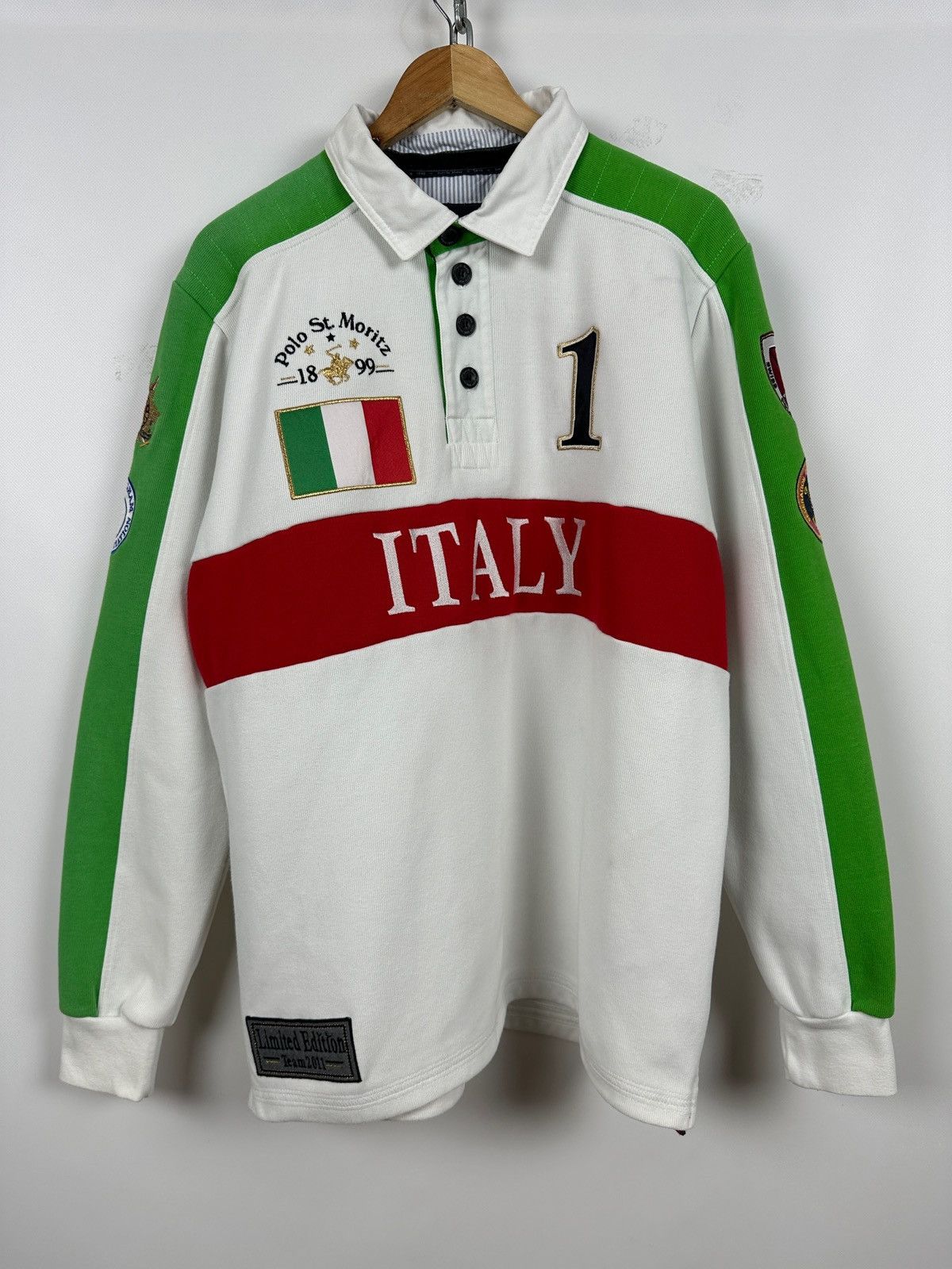 Vintage 2011 Vintage Polo St.Moritz Italy Team Long Sleeve T-Shirt Size US XL / EU 56 / 4 - 1 Thumbnail