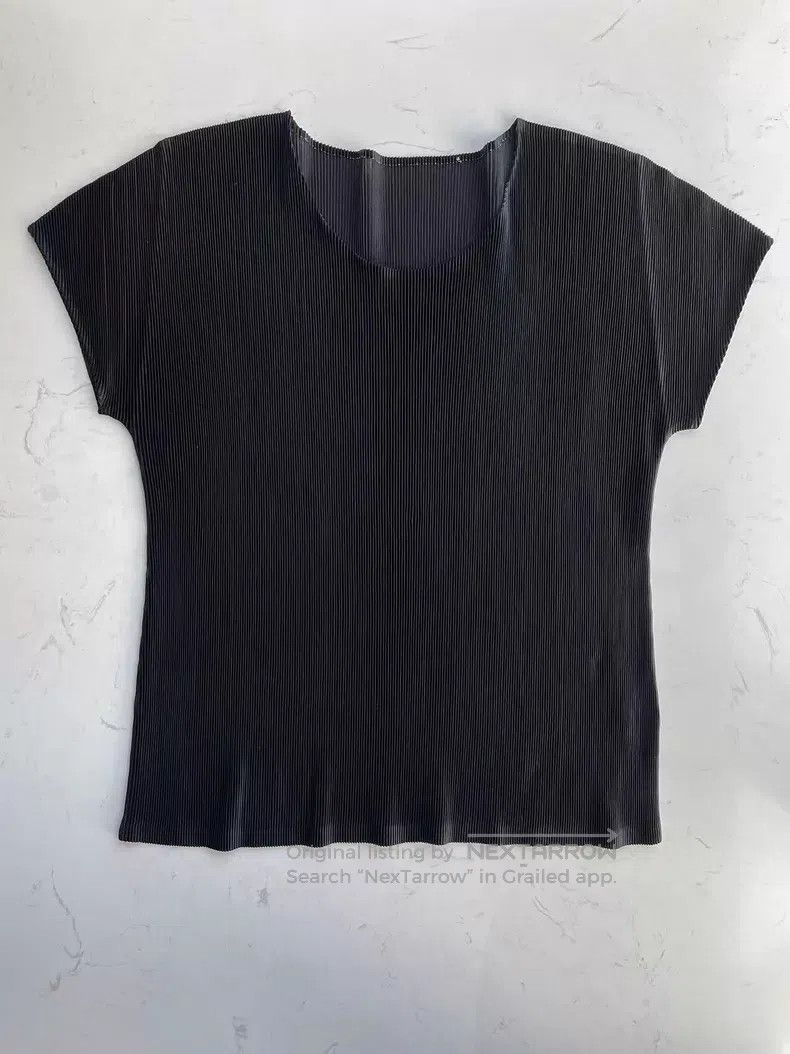 Issey Miyake Pleated Short Sleeve T-Shirt