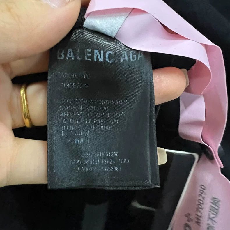Balenciaga Balenciaga Small black logo printed short sleeves Size US S / EU 44-46 / 1 - 4 Thumbnail
