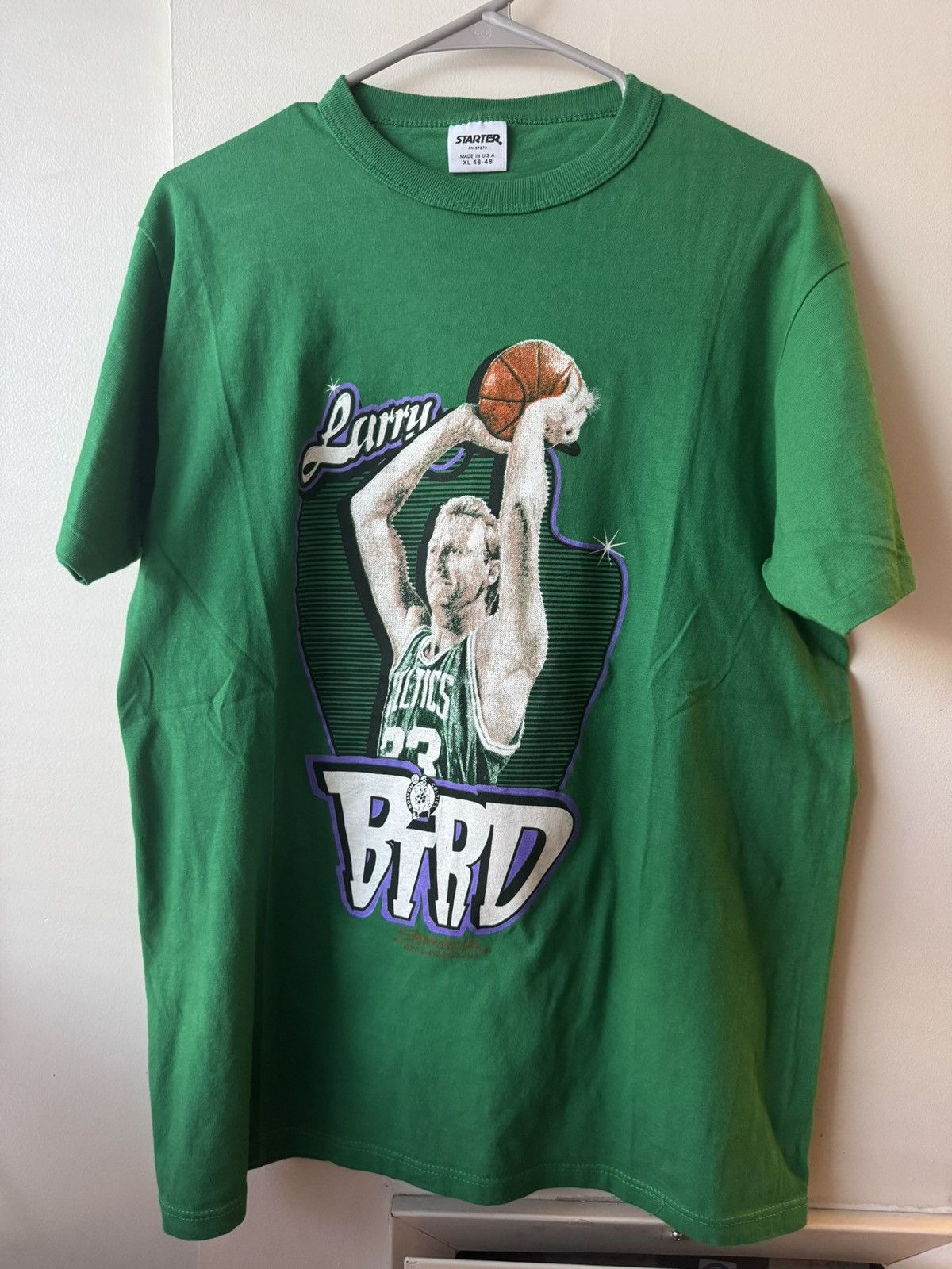 NBA × Starter × Vintage VTG ㊙️ LARRY BIRD ㊙️ CELTICS STARTER TEE 🉐 Size US M / EU 48-50 / 2 - 1 Thumbnail
