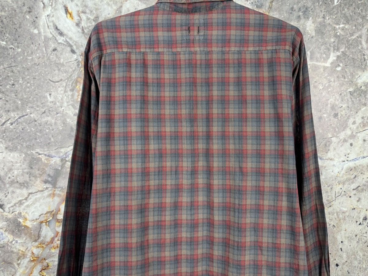 hannes roether Hannes Roether Plaid Button Up Shirt Red Grey Long Sleeve Size US XXL / EU 58 / 5 - 10 Thumbnail