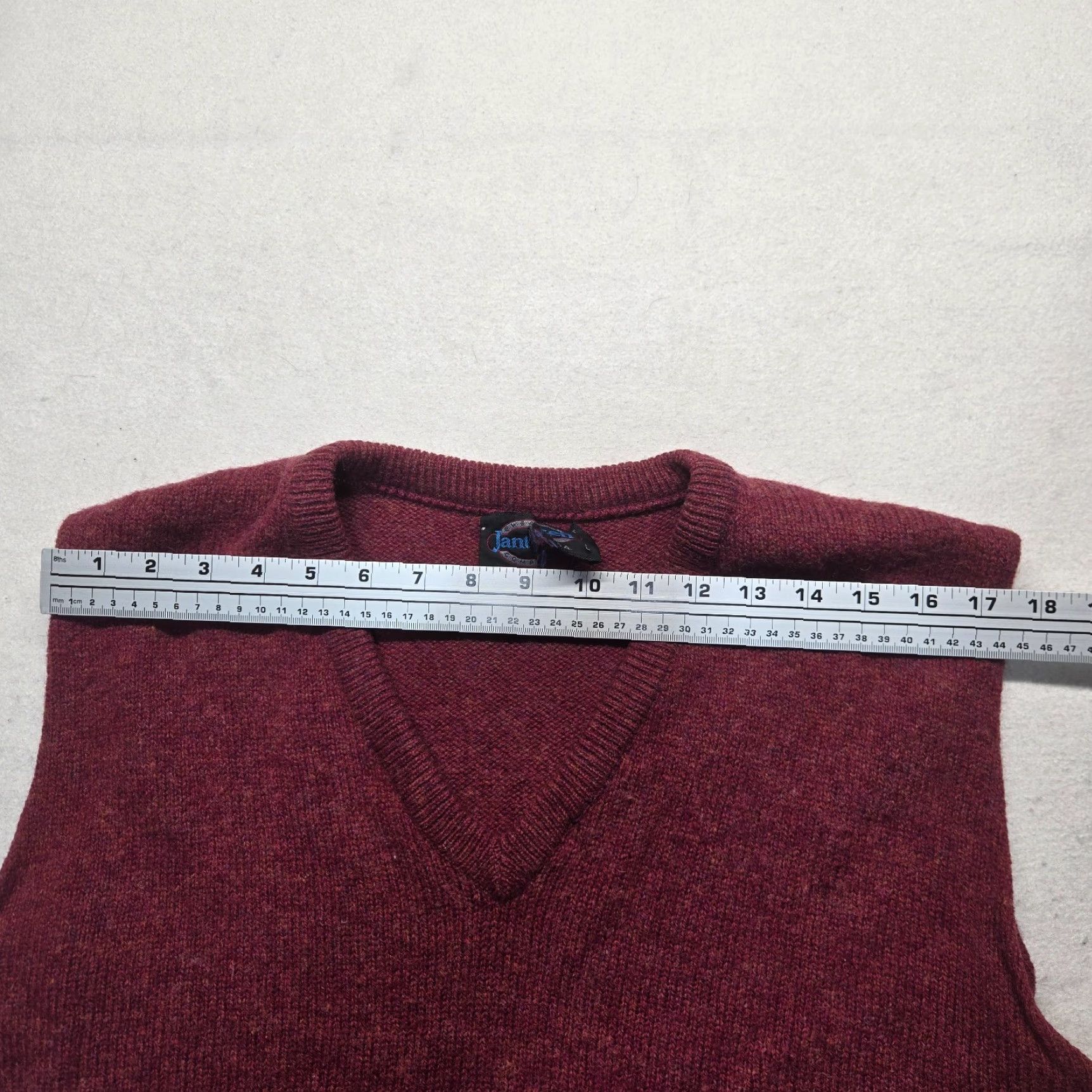 Jantzen VINTAGE Jantzen Sweater Vest Shirt Adult L Red Knit Acrylic 80s Dance Casual Mens Size US L / EU 52-54 / 3 - 4 Thumbnail