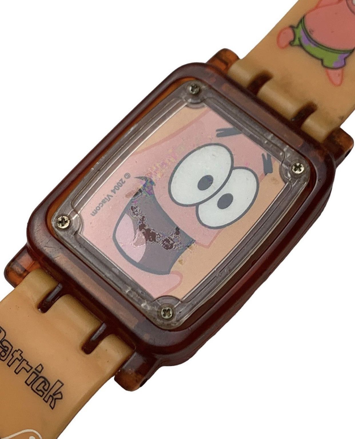 Vintage 2004 VIACOM PATRICK SPONGEBOB LCD REVERSIBLE WATCH Size ONE SIZE - 3 Thumbnail