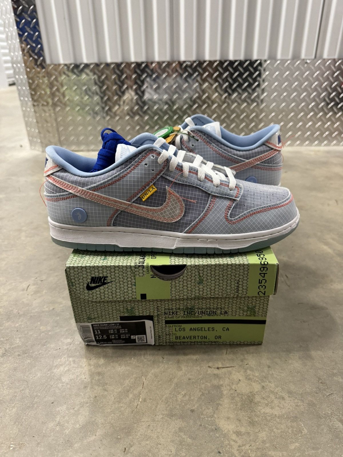 Nike Dunk Low x Union LA Passport Pack Argon Size 11