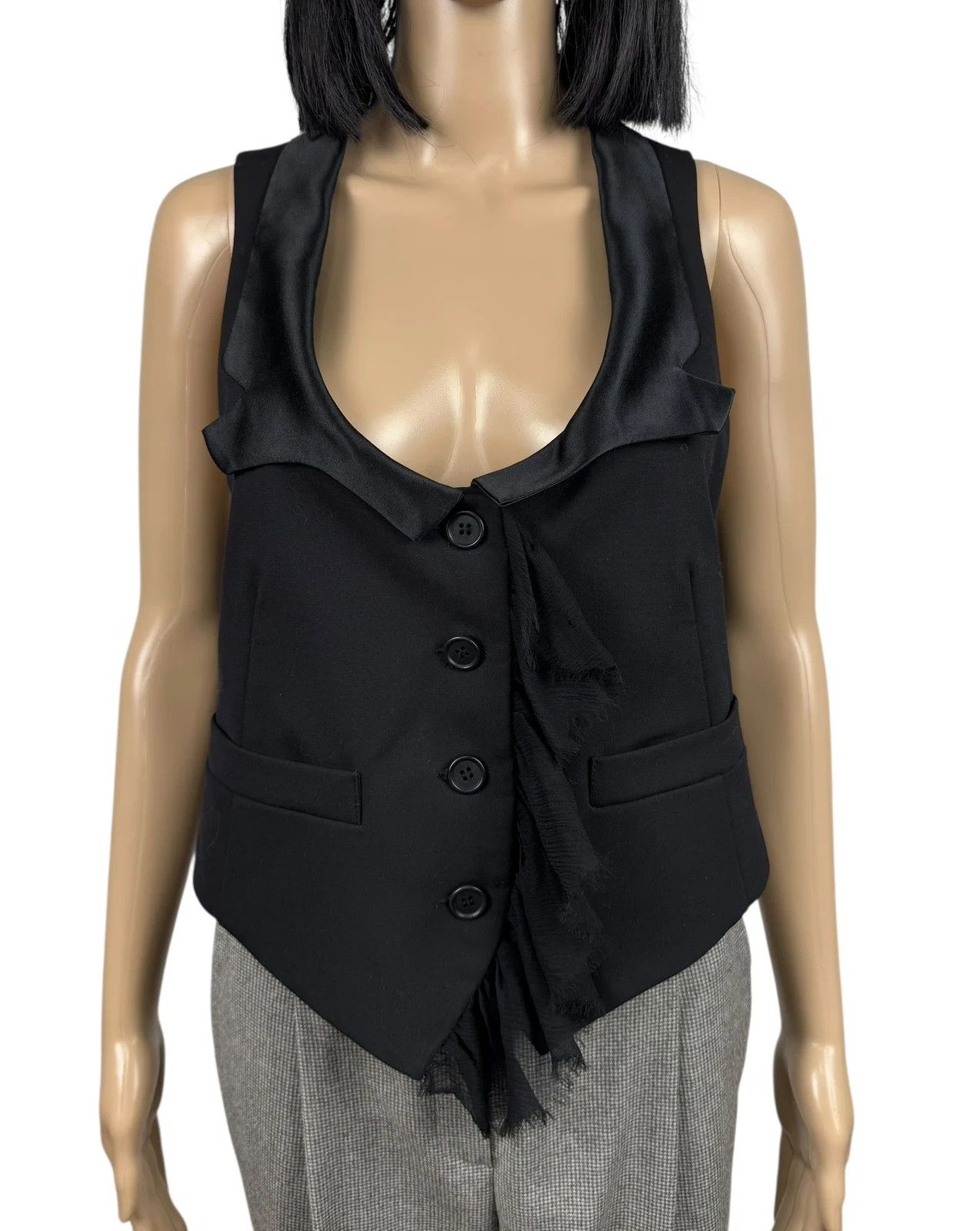 Other Rachel Roy New York Vest Draped Mesh Gilet size 6 Size M / US 6-8 / IT 42-44 - 2 Thumbnail