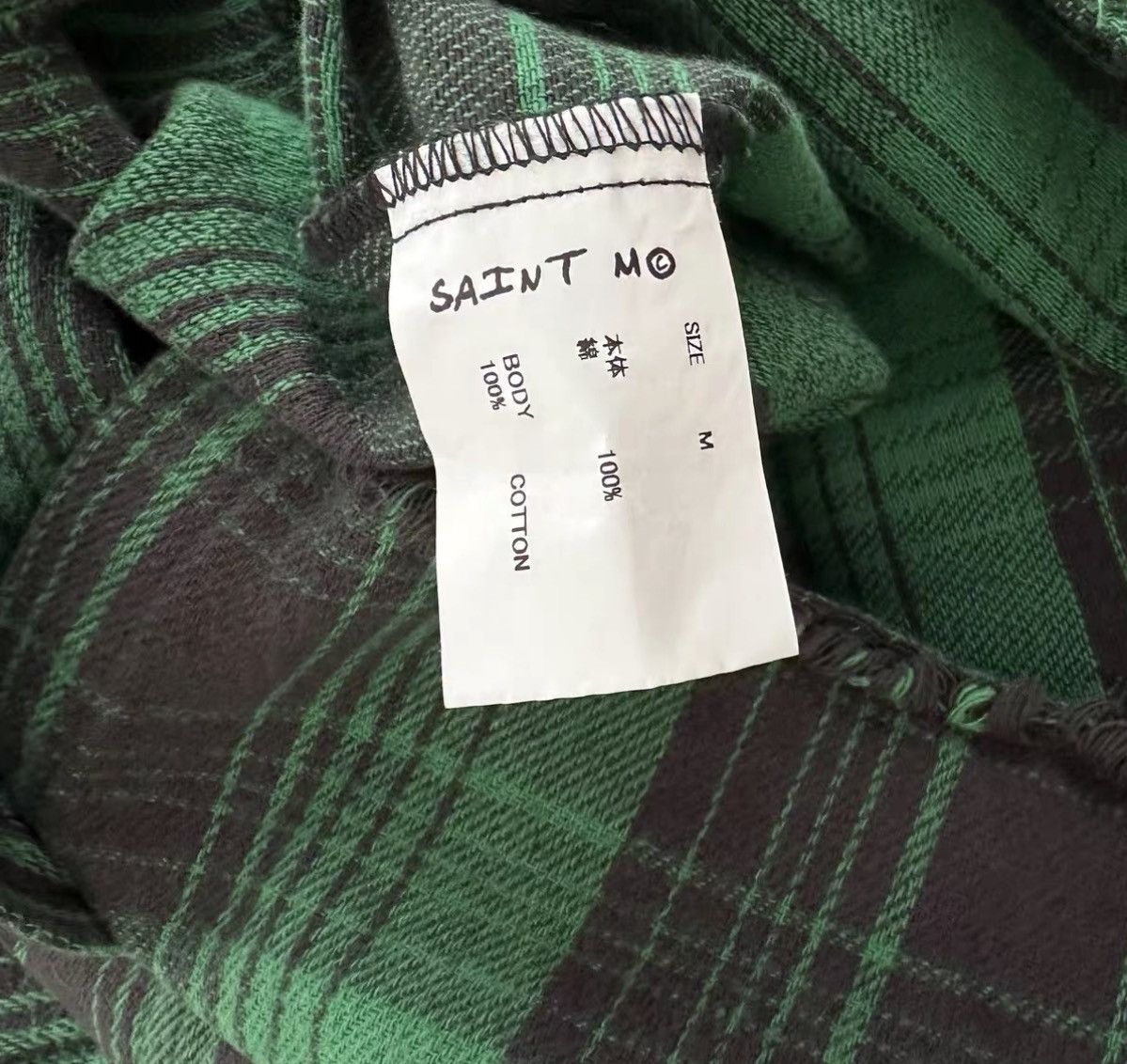 Saint Michael SAINT MICHAEL SAINT Mxxxxxx SS24 CHECK SHIRT Size US M / EU 48-50 / 2 - 4 Thumbnail