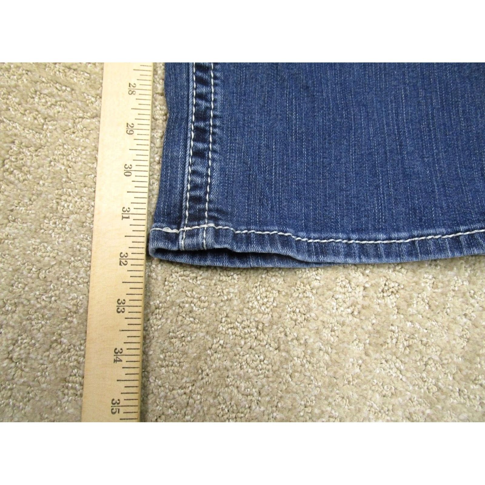 Ariat Ariat Jeans Women 34 Dark Blue Straight Mid Rise Denim Cowboy Logo 5-Pocket Regular Fit Pants Shoes? Size 24" / US 00 / IT 34 - 7 Thumbnail