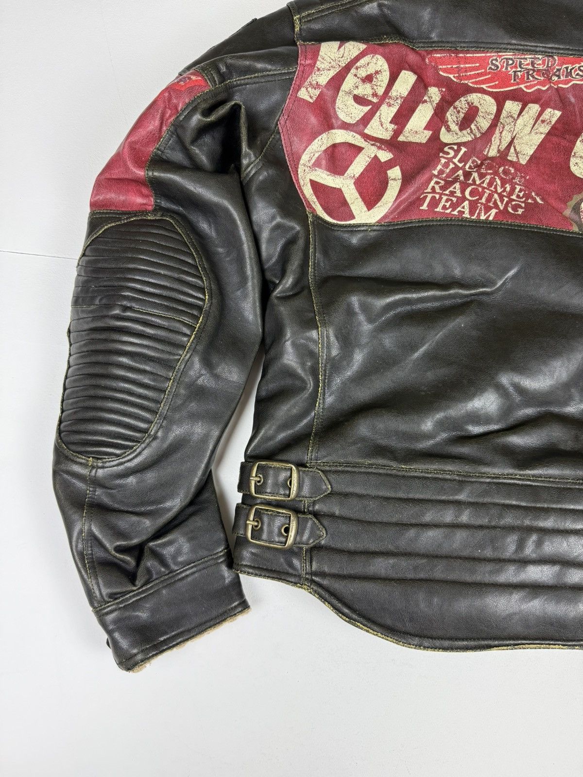 YELLOW CORN Yellow Corn Leather Padded Racing Jacket Size US M / EU 48-50 / 2 - 6 Thumbnail