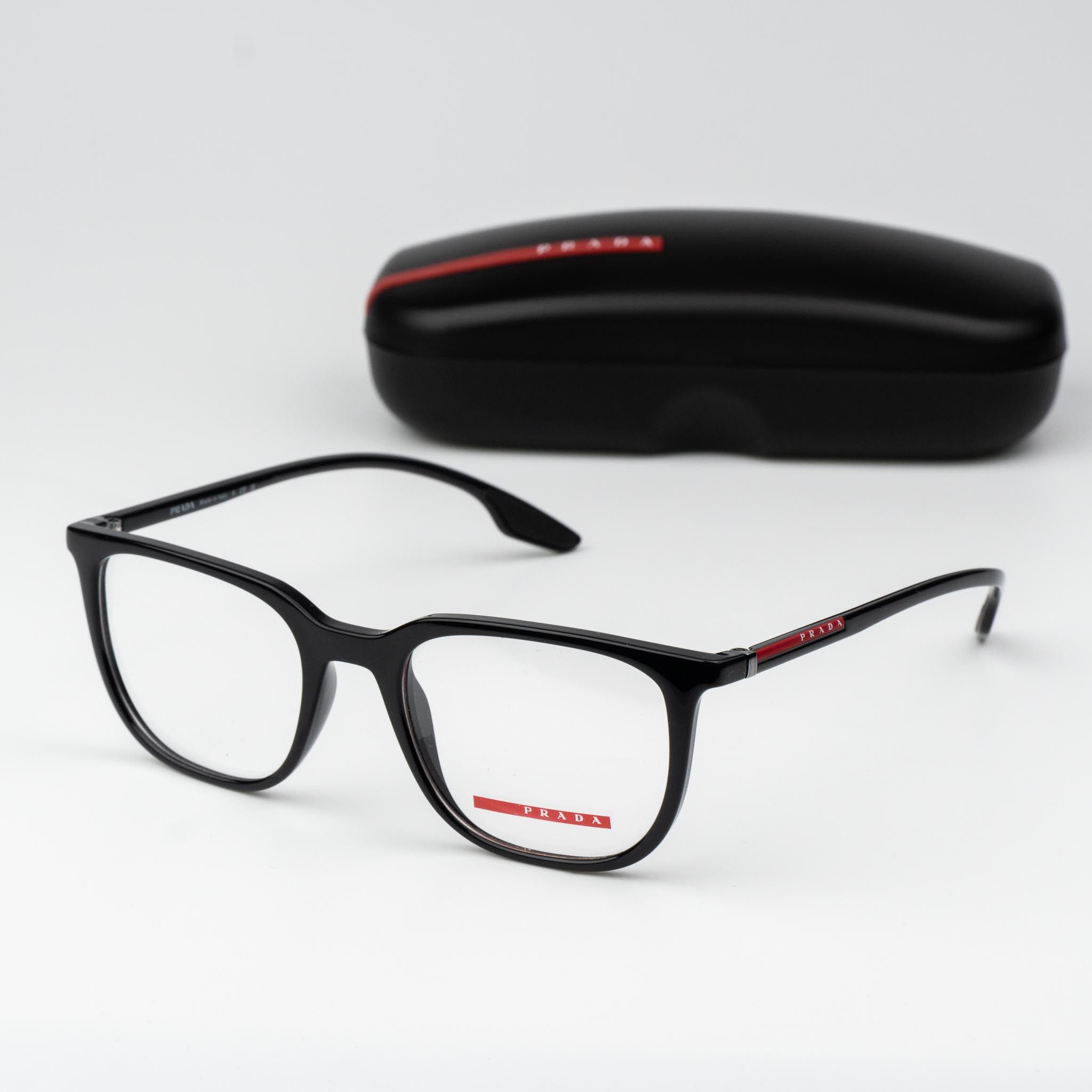 Prada Prada Linea Rossa Men Eyeglasses Square PS01OV 1AB1O1 Size ONE SIZE - 1 Thumbnail