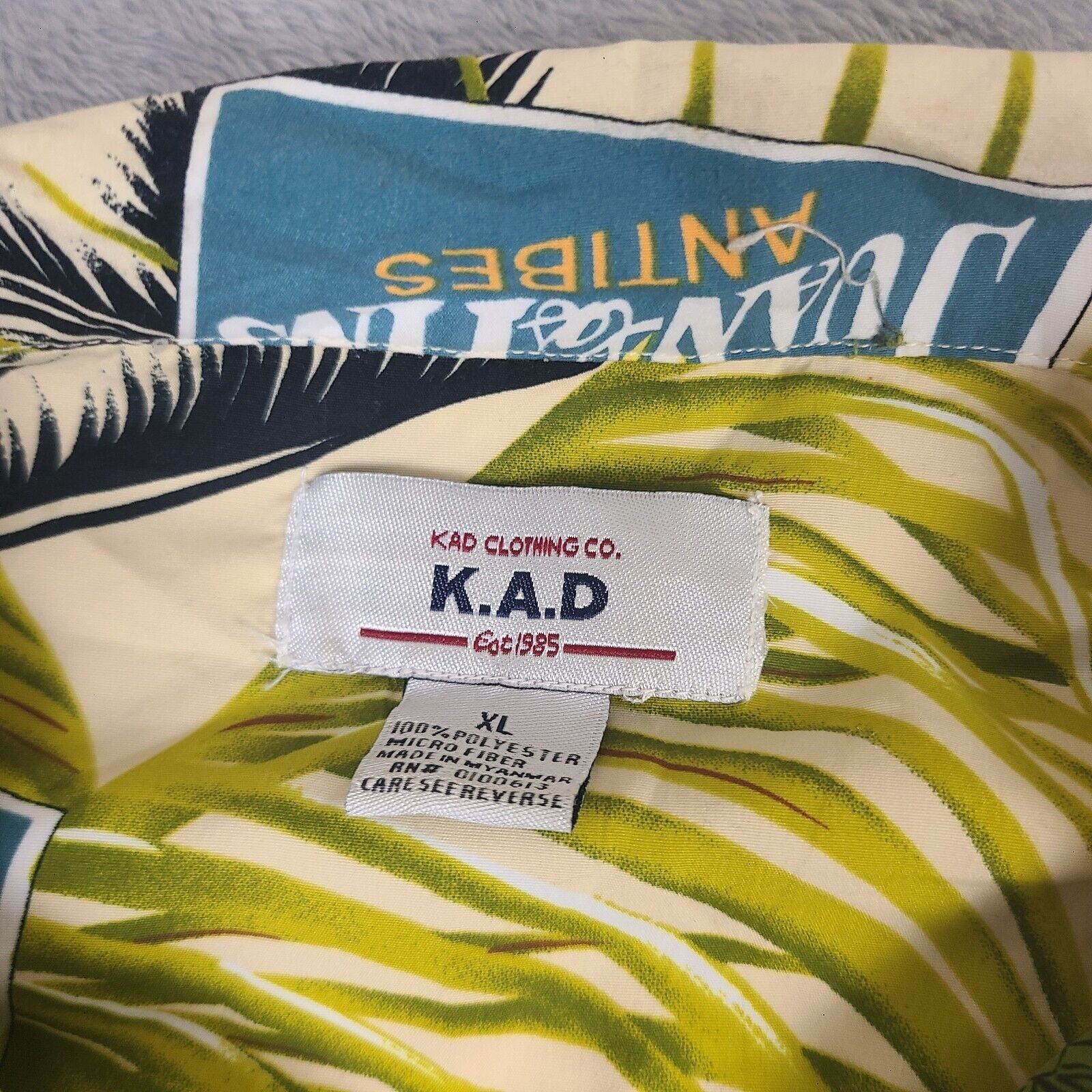 Vintage KAD Clothing Co. Hawaiian Camp Shirt Men's X-Large Size US XL / EU 56 / 4 - 7 Thumbnail