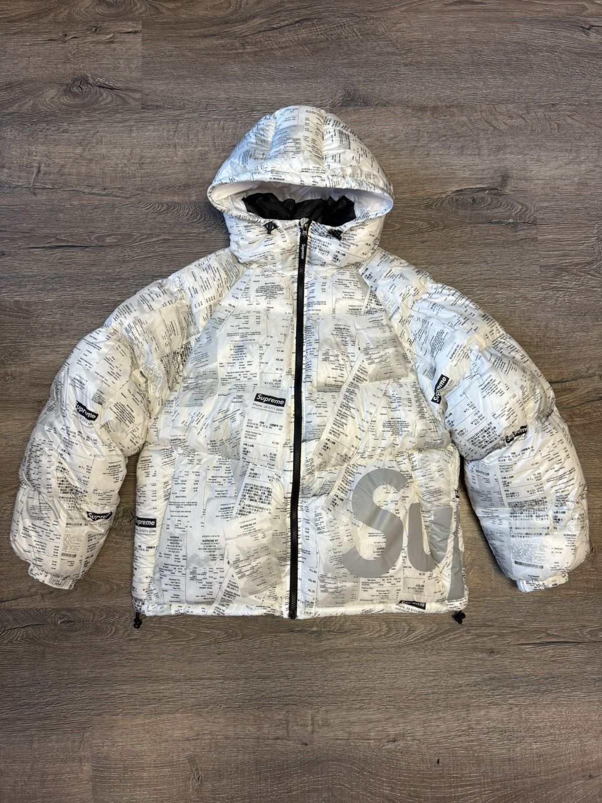 Supreme Hooded Down Jacket Receipt Sサイズ Supreme Hooded Down