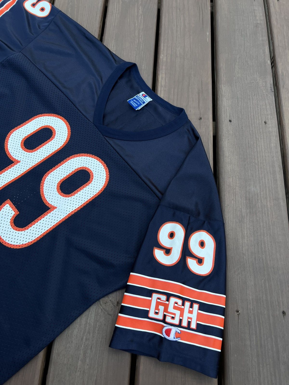 Champion × Vintage Vintage 90s Chicago Bears Jim Flanigan Made in USA Jersey Size US L / EU 52-54 / 3 - 3 Thumbnail