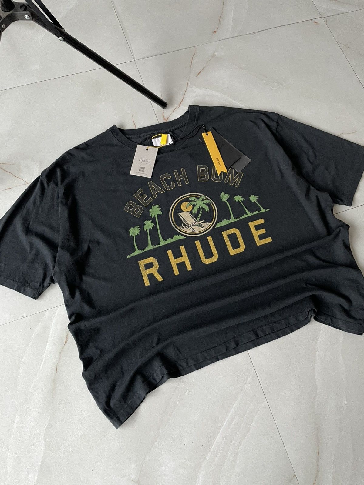 Rhude RHUDE VTG BLACK PALMERA TEE Size US XL / EU 56 / 4 - 13 Thumbnail