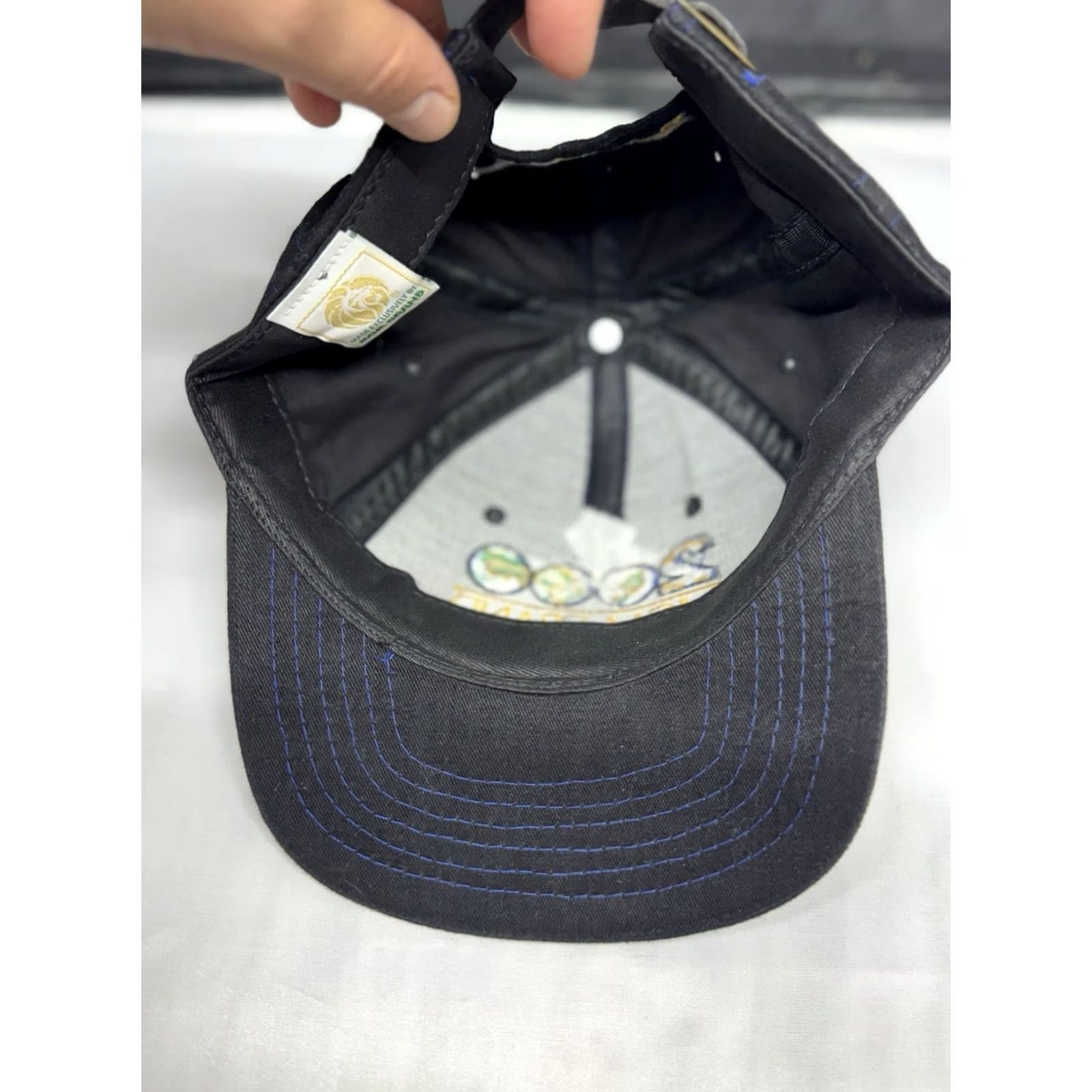 Vintage VINTAGE MGM Grand Black Hat Baseball Cap Adjustable Men Black Logo 90s 80s Classic Retro USA MGM Size ONE SIZE - 3 Thumbnail