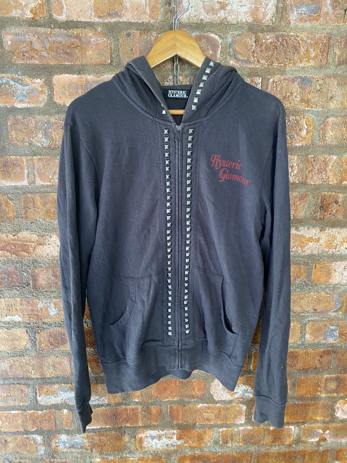 ジャケット・アウター Hysteric Glamour Design jacket Y2K studs Hysteric Glamour Patched Black Varsity Jacket 2000's