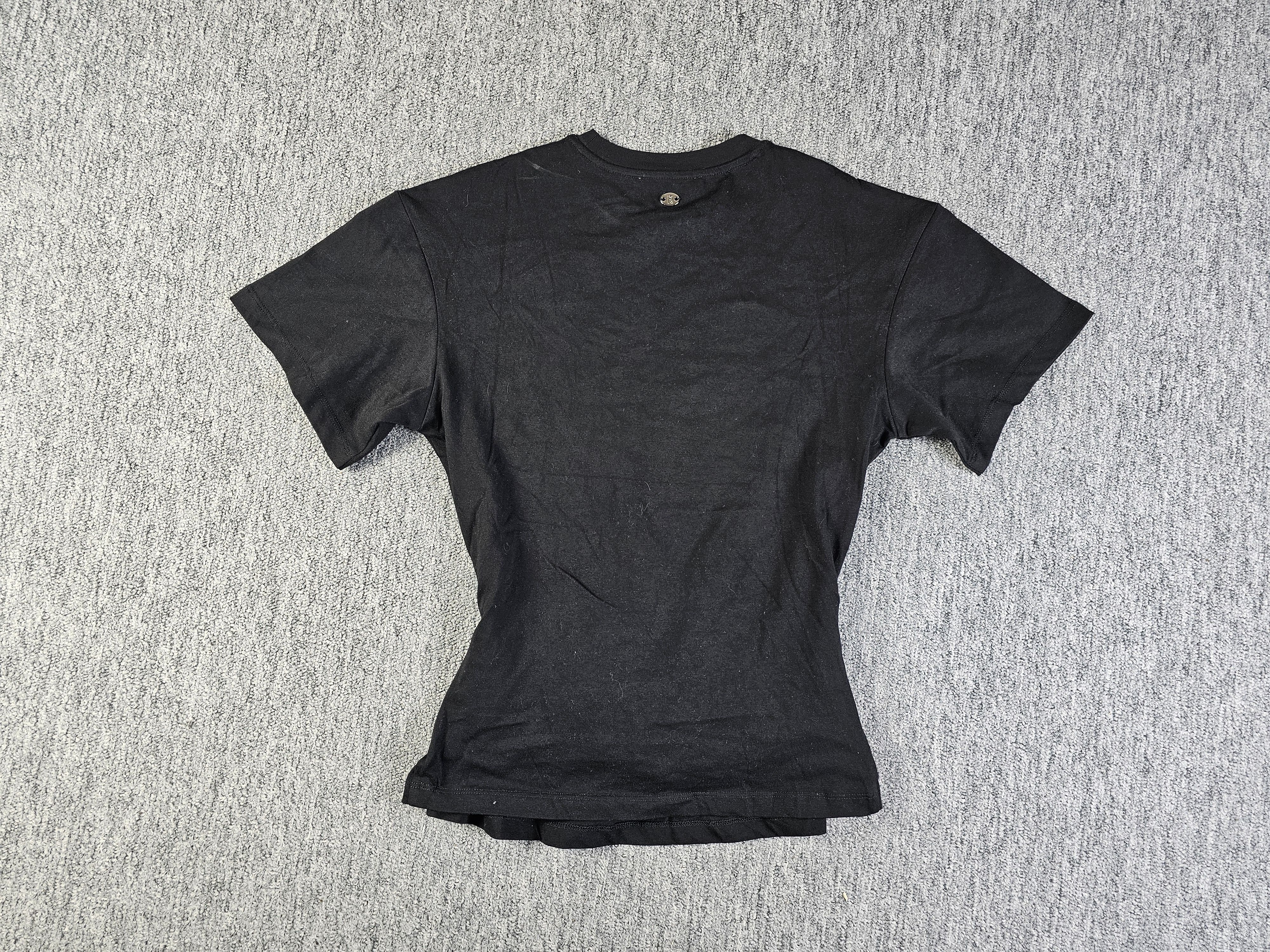 H&M × Paco Rabanne Rabanne H&M Belted Top Size S Black Crew Neck 2023 Collab Size S / US 4 / IT 40 - 4 Thumbnail