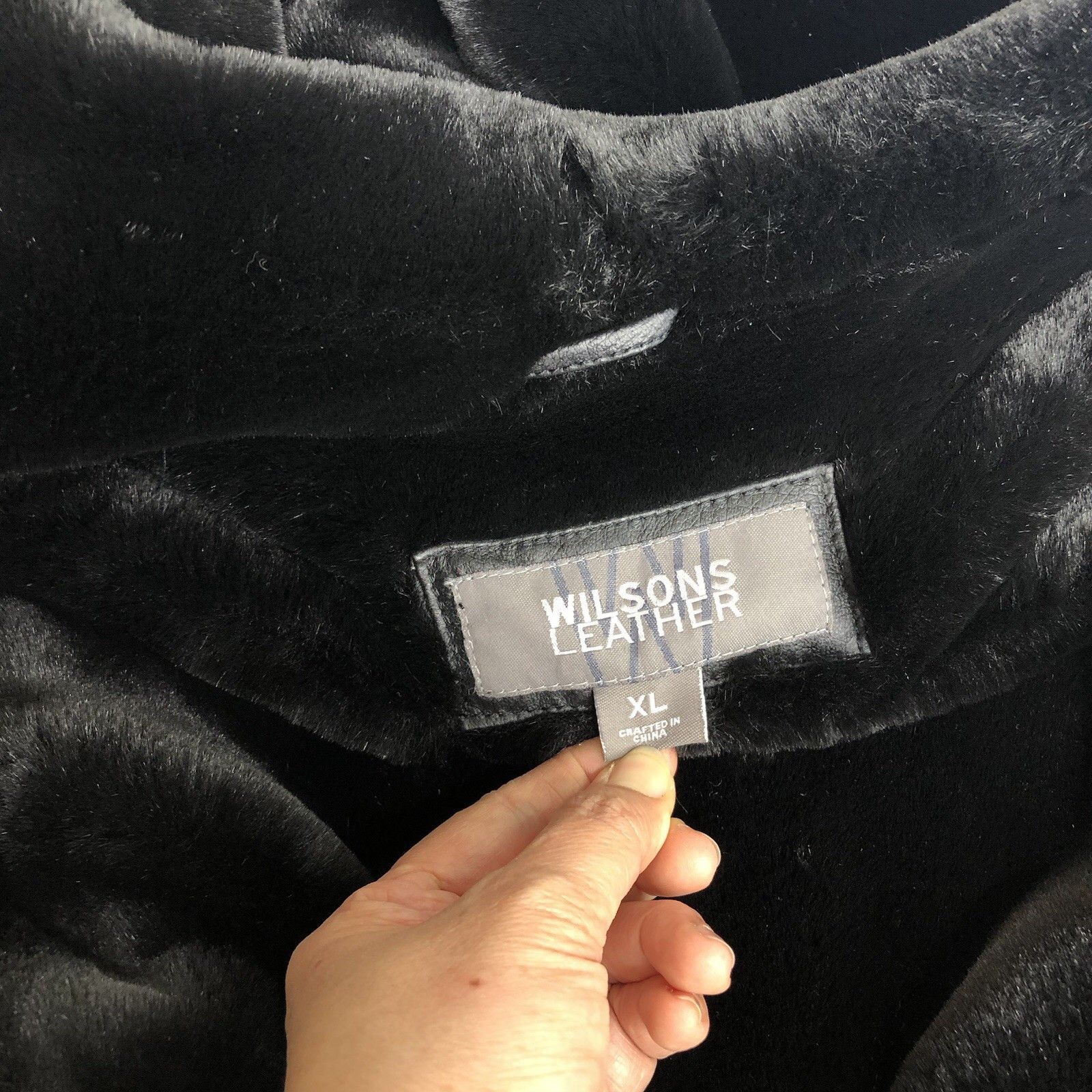 Wilsons Leather Wilsons 80s Women Black Leather Coat Jacket XL Full Fur Size XL / US 12-14 / IT 48-50 - 13 Thumbnail