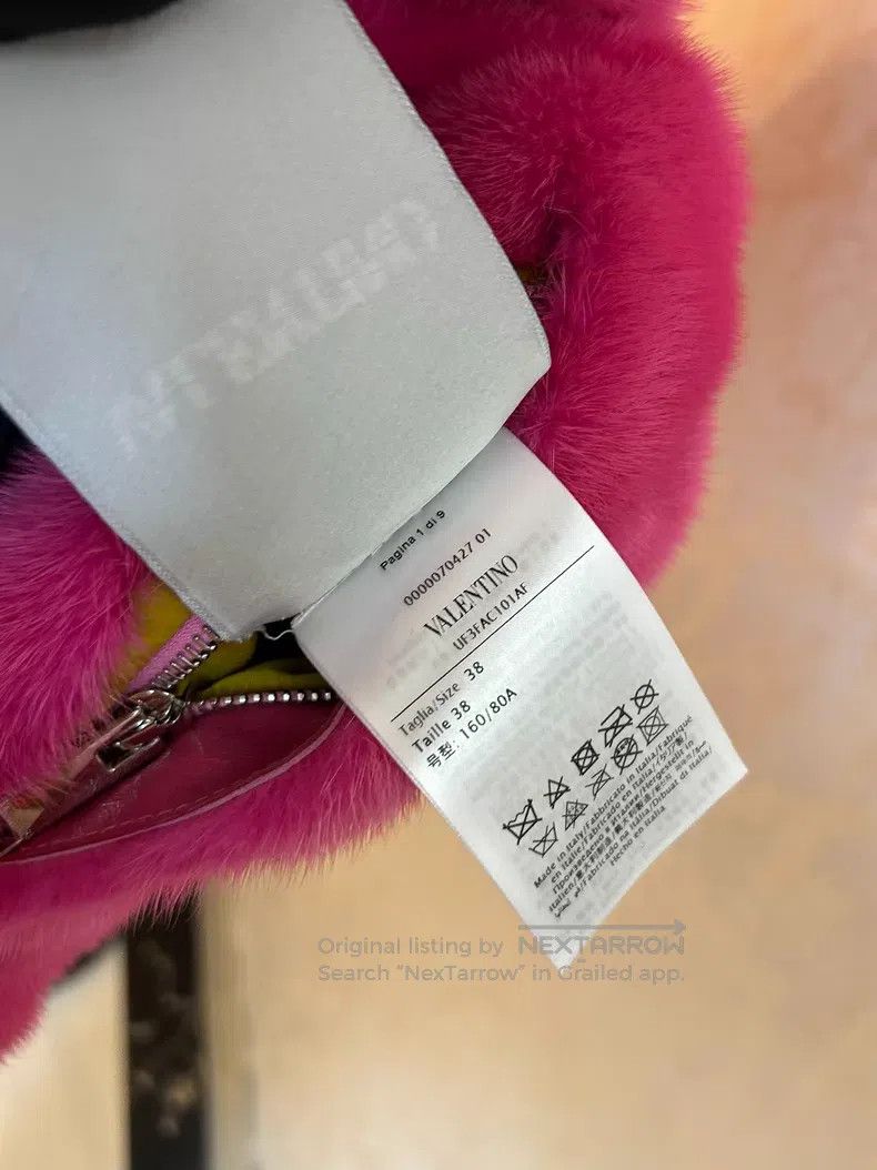 Valentino Valentino Rose red mink fur coat Size XS / US 0-2 / IT 36-38 - 5 Thumbnail