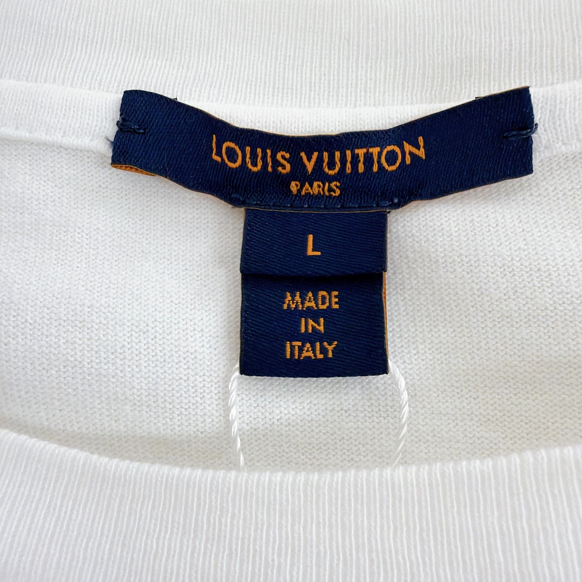 Louis Vuitton Louis Vuitton White T-Shirt L Size L / US 10 / IT 46 - 7 Thumbnail