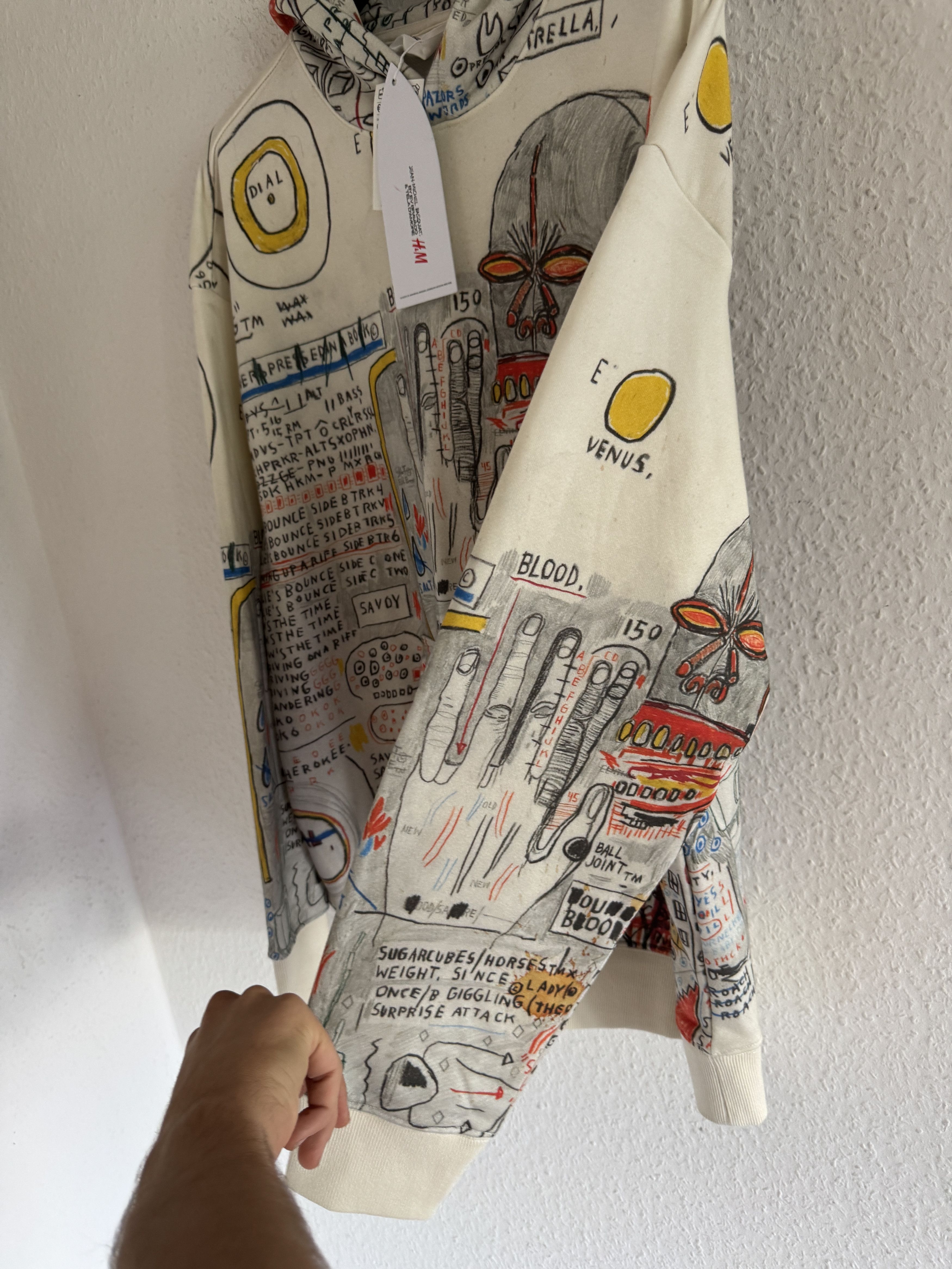 H&M × Jean-Michel Basquiat × Who Decides War Hysteric Graffiti Hoodie Size US XL / EU 56 / 4 - 22 Thumbnail