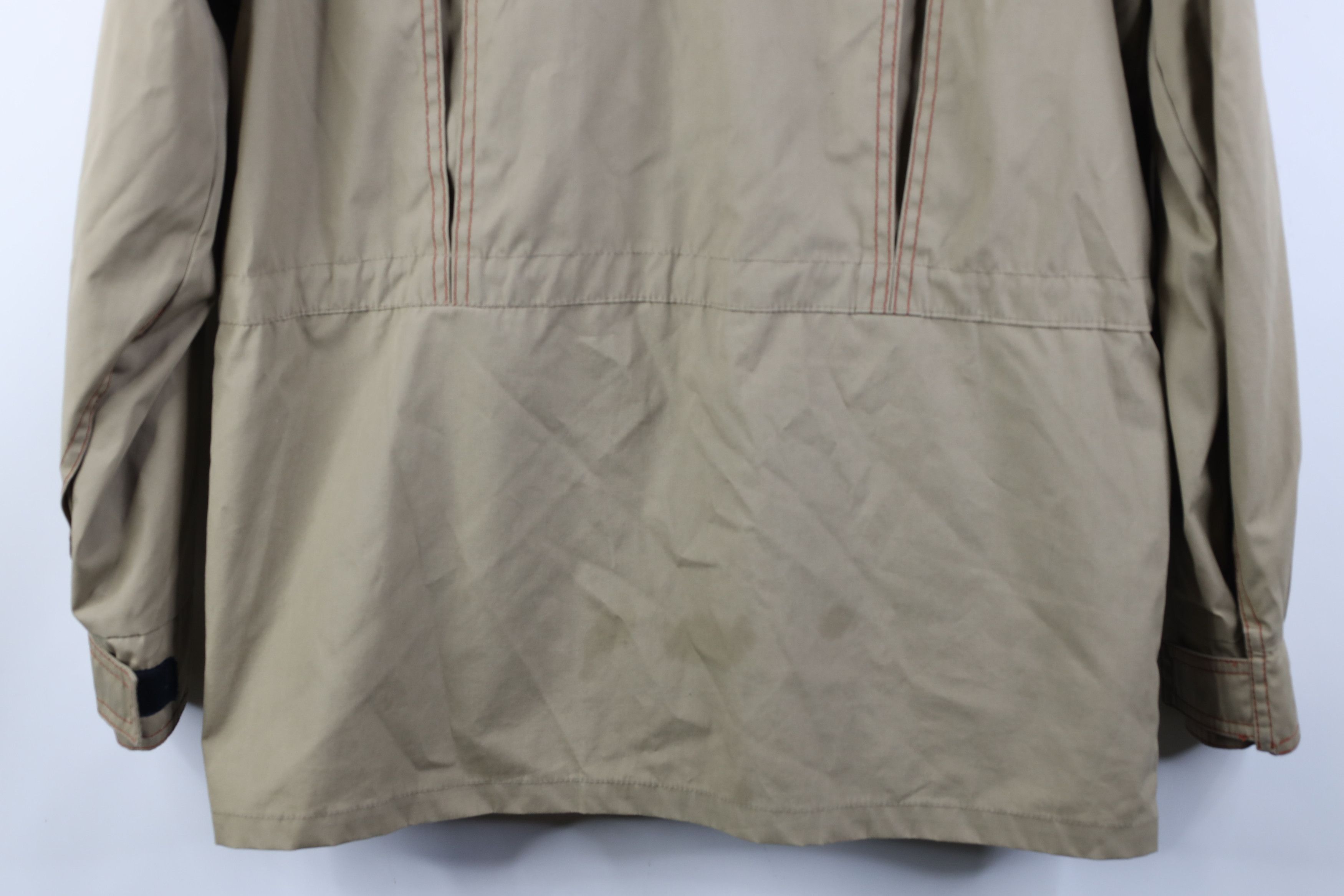 Vintage Vintage 70s Streetwear Hooded Hiking Parka Rain Jacket USA Size L / US 10 / IT 46 - 18 Thumbnail