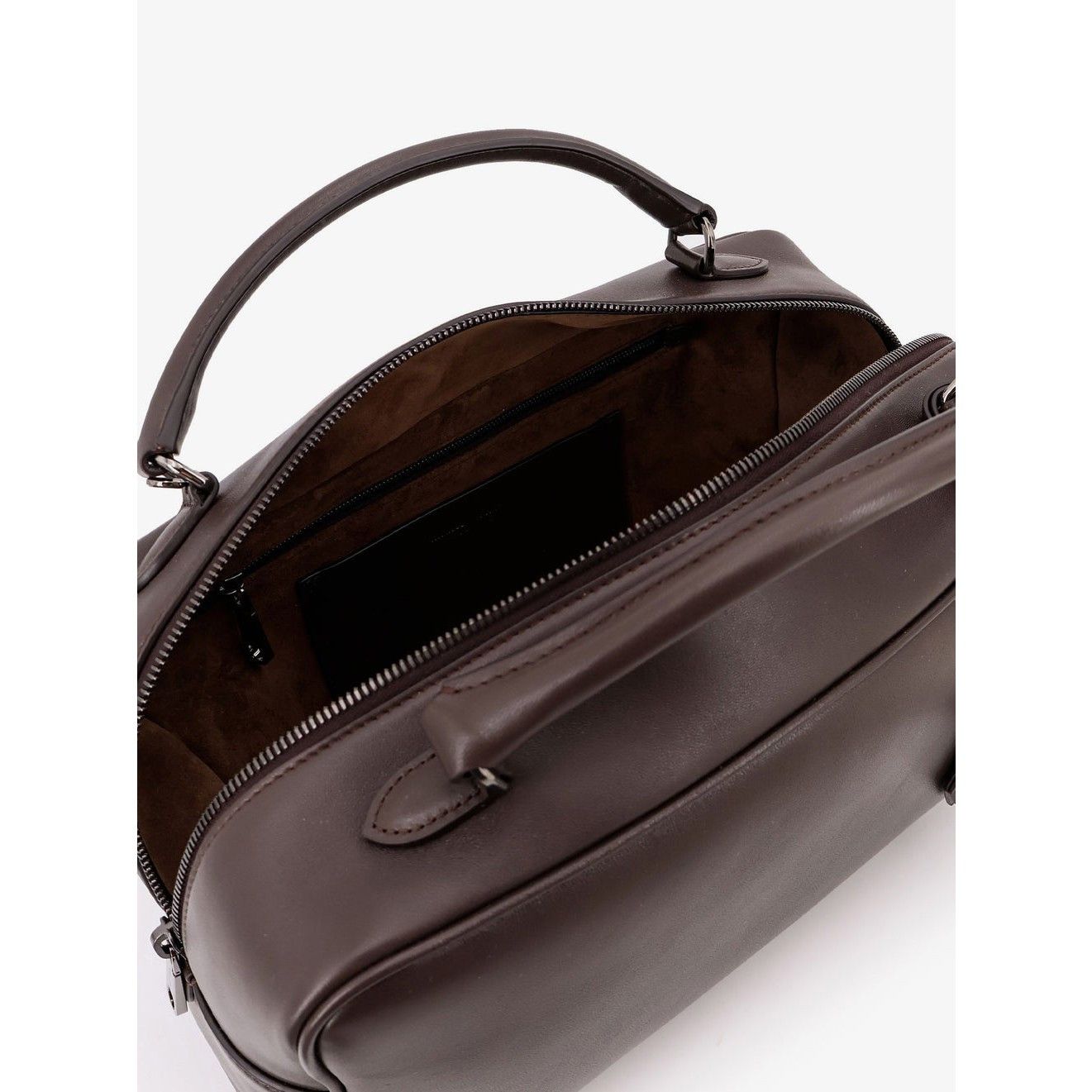 Brunello Cucinelli BRUNELLO CUCINELLI $4700 Rust Brown Explorer Boston Bag New Size ONE SIZE - 4 Thumbnail
