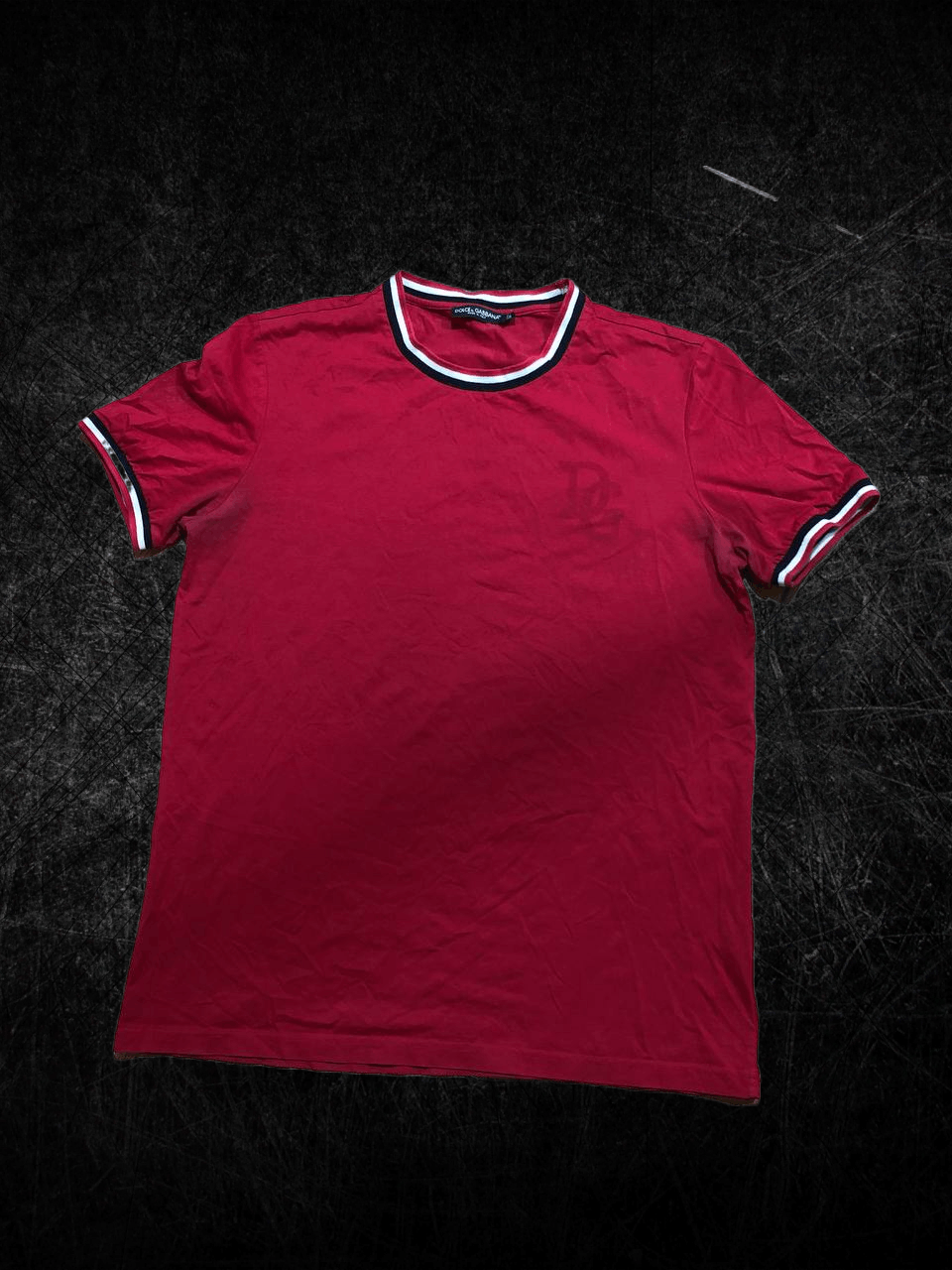Dolce & Gabbana Dolce & Gabbana Maroon Logo Crown Cotton Half Sleeve T-shirt Size US L / EU 52-54 / 3 - 1 Thumbnail