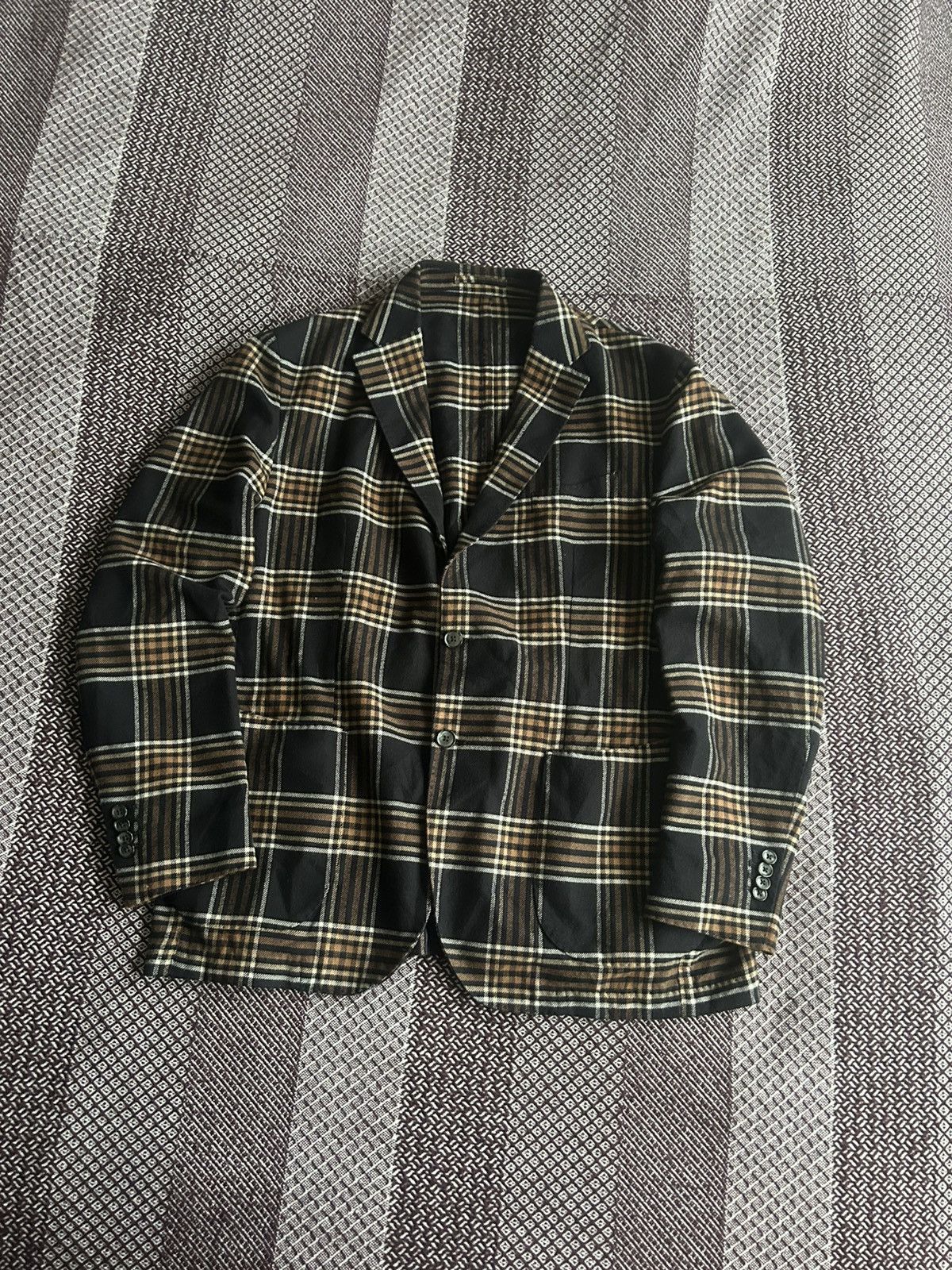L.B.M. 1911 L.B.M. 1911 Mens Blazer 2 Button Solid Style Rare Size 46R Size 46R - 1 Thumbnail