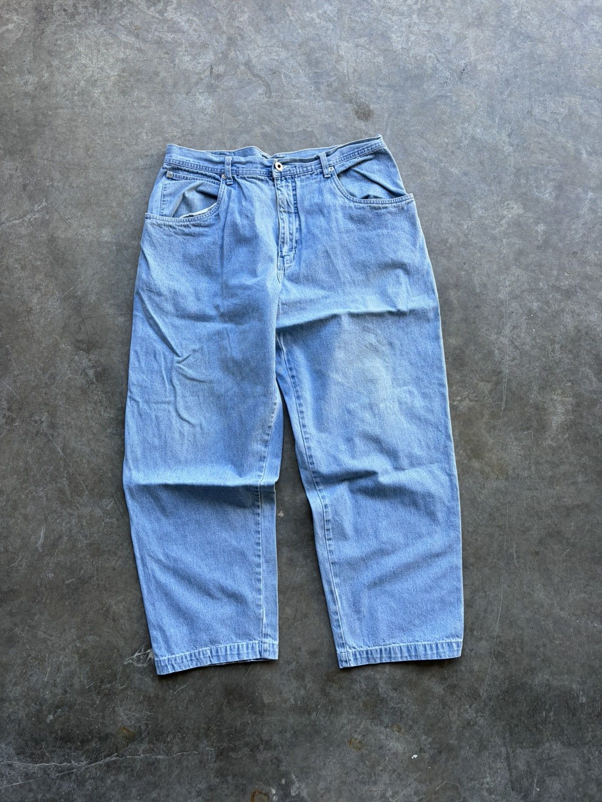 Other Utility Light Wash Vintage Baggy Skater Workwear Denim 1990s Size US 36 / EU 52 - 2 Thumbnail