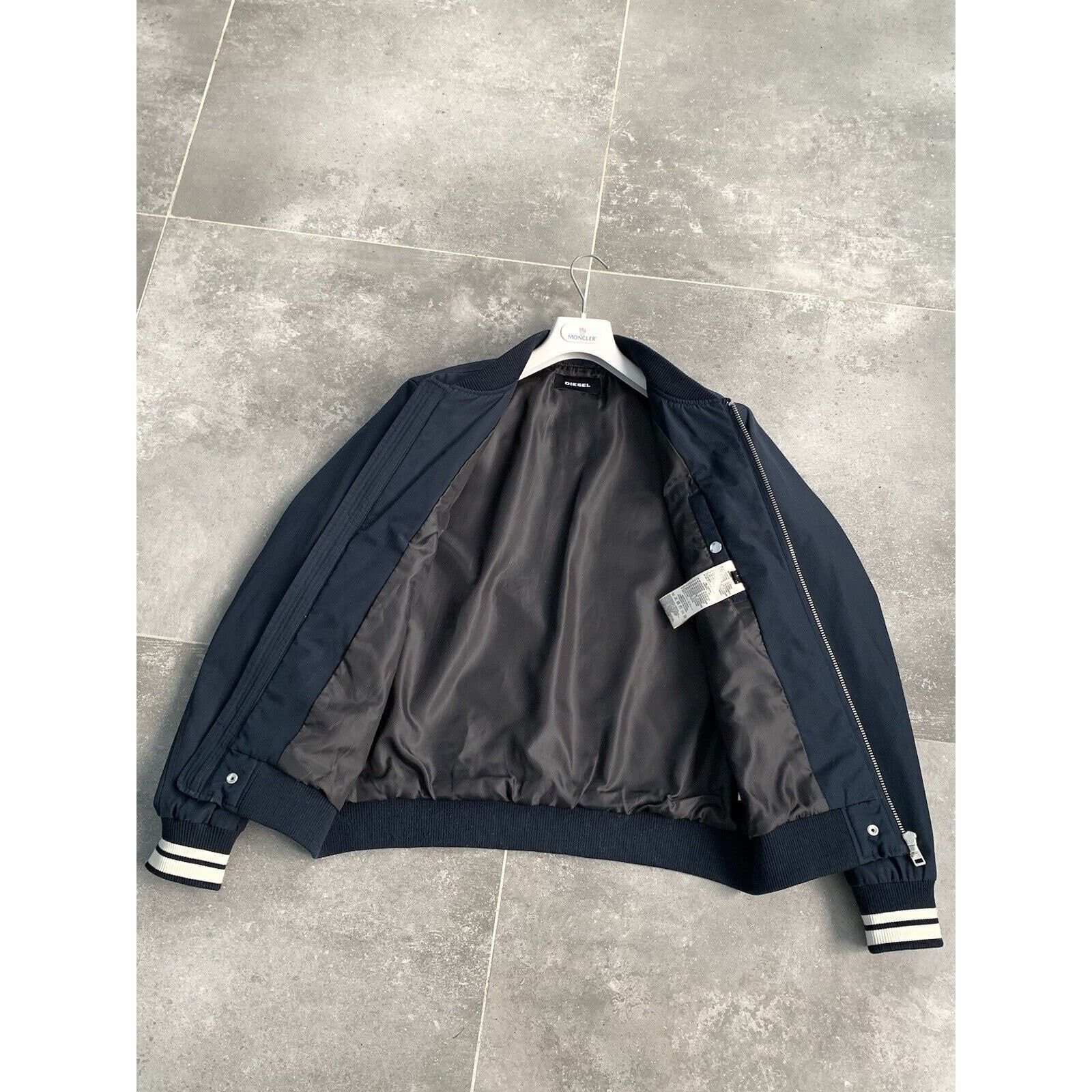 Diesel Men's DIESEL Casual Bomber Jacket Classic Coat M-L EU50 UK40 Size US L / EU 52-54 / 3 - 16 Thumbnail