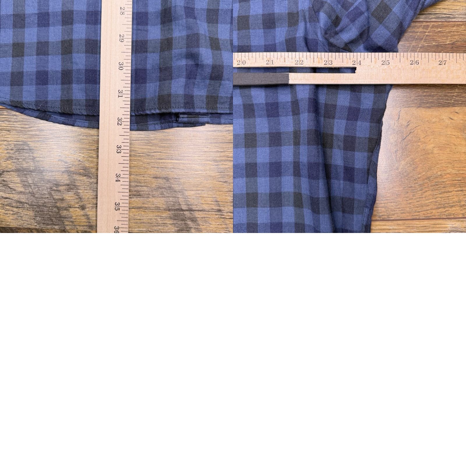 Banana Republic Banana Republic Shirt Mens XL Blue Slim Button-Up Check Flannel Size US XL / EU 56 / 4 - 9 Thumbnail