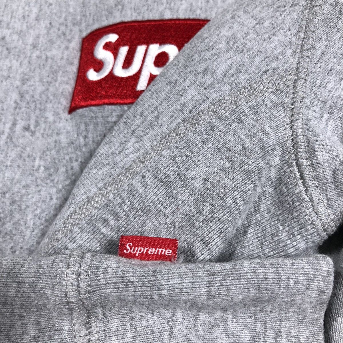 Supreme FW13 Supreme Box Logo Heather Grey Hoodie Size US S / EU 44-46 / 1 - 6 Thumbnail